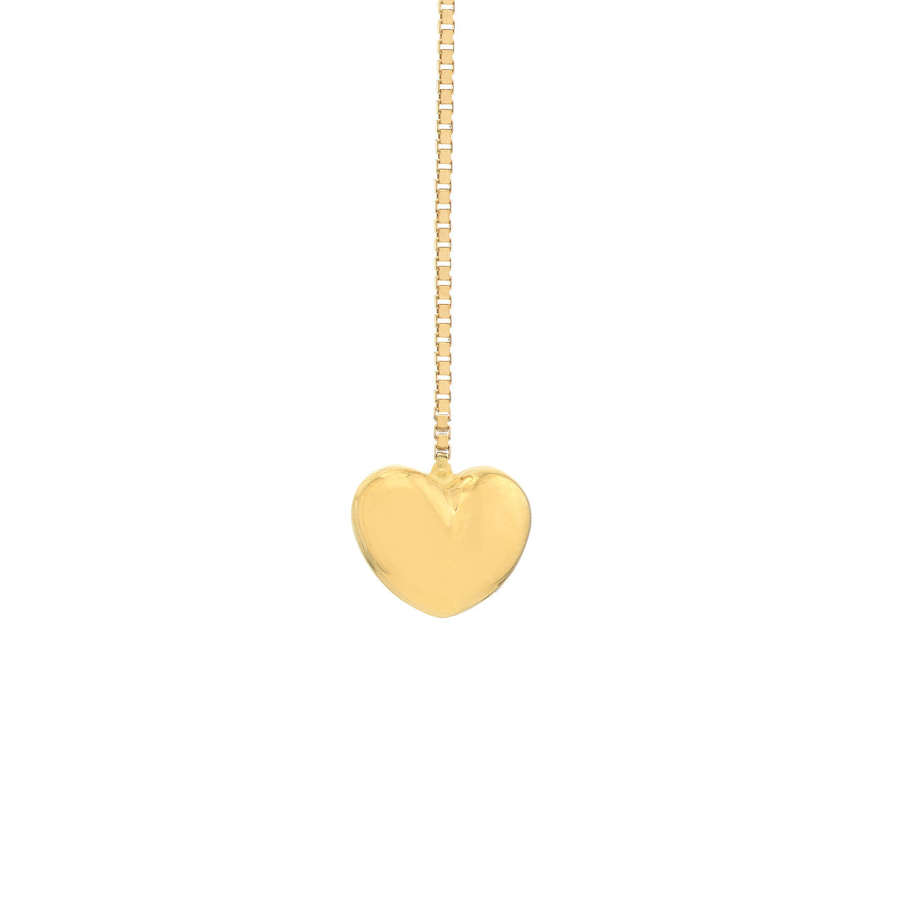 Mini heart long drop earring - Via Jewelry