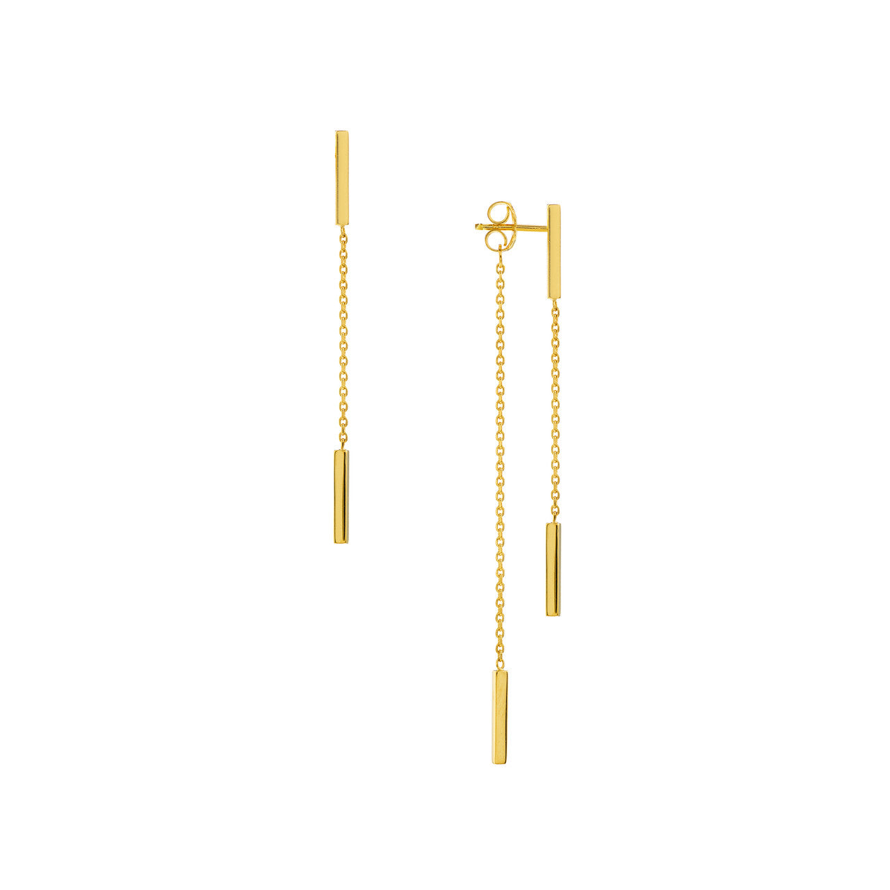 Double bar earrings
