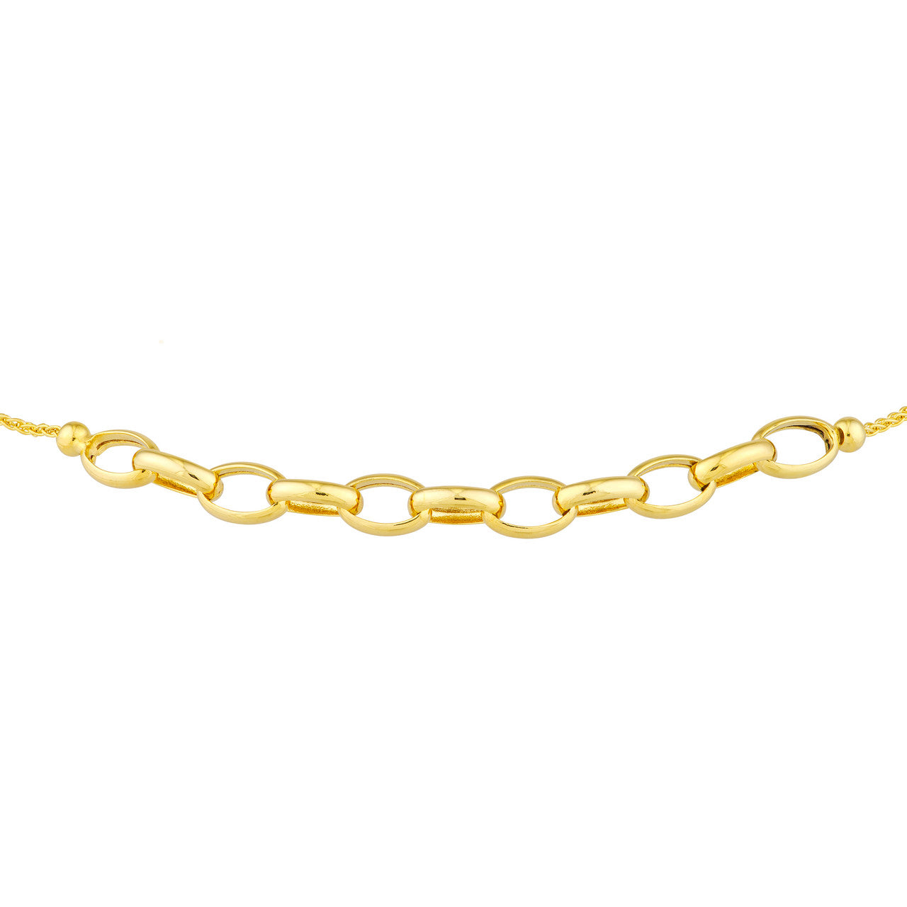 Simple Rolo Bolo Bracelet by My Store featuring a sleek design and adjustable sliding closure.
