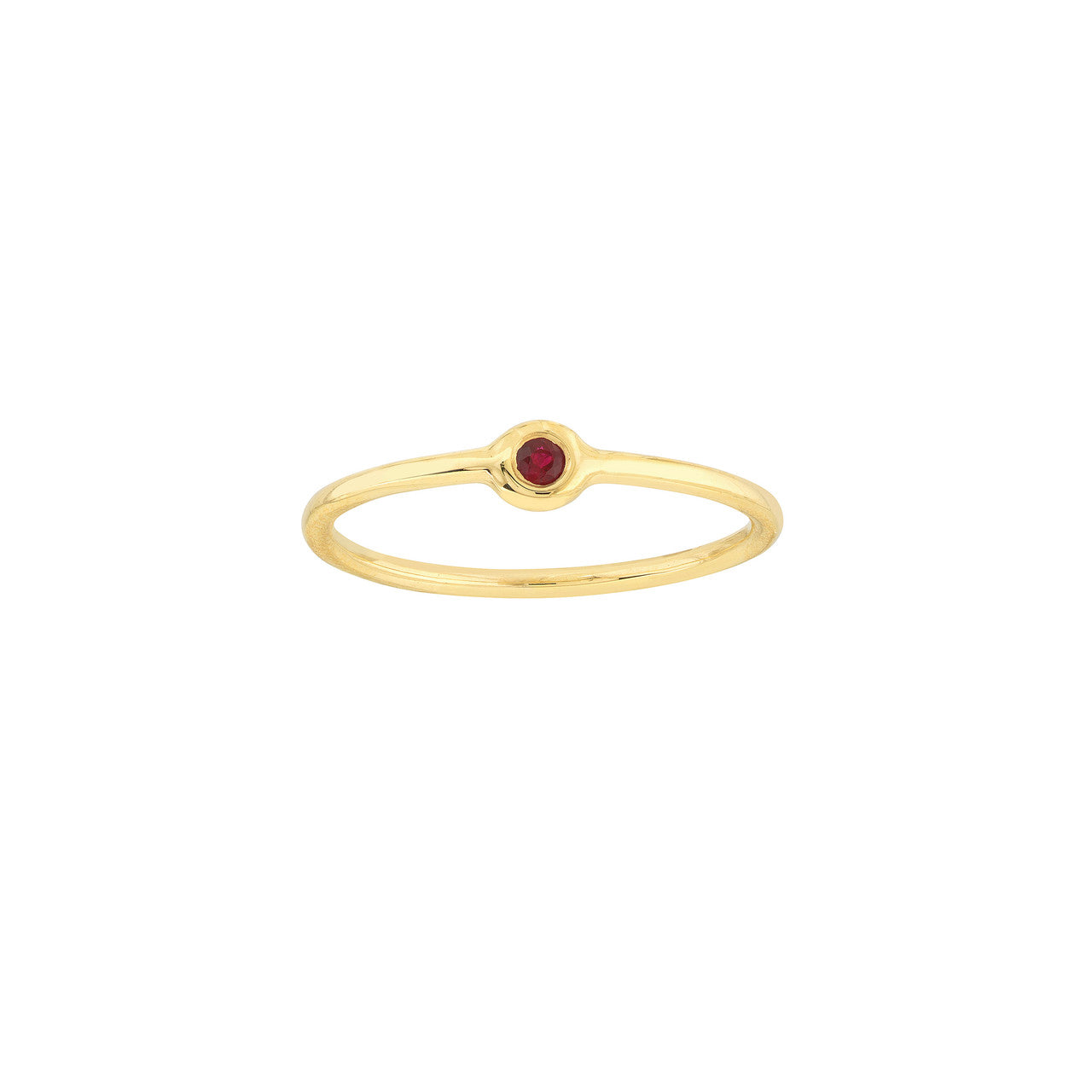 Elegant Orbit Ruby Ring featuring a stunning red gemstone set in a sleek band, perfect for any occasion.