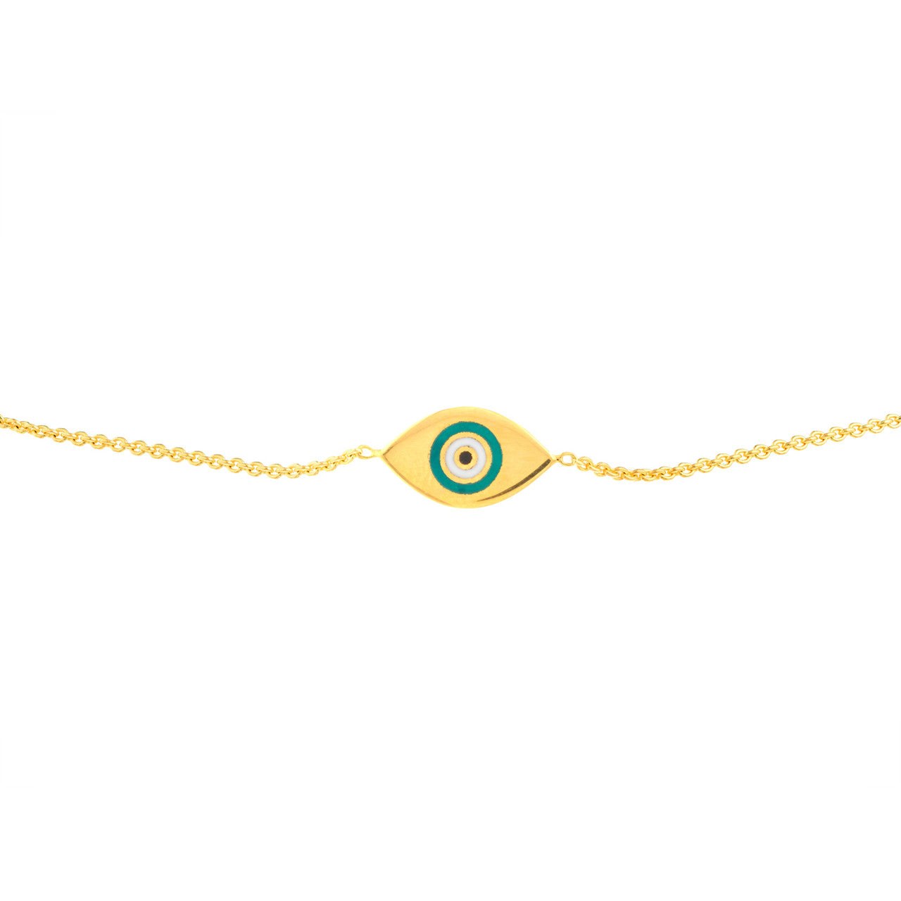 Mini Turquoise Evil Eye Bolo Bracelet - VIA Jewelers