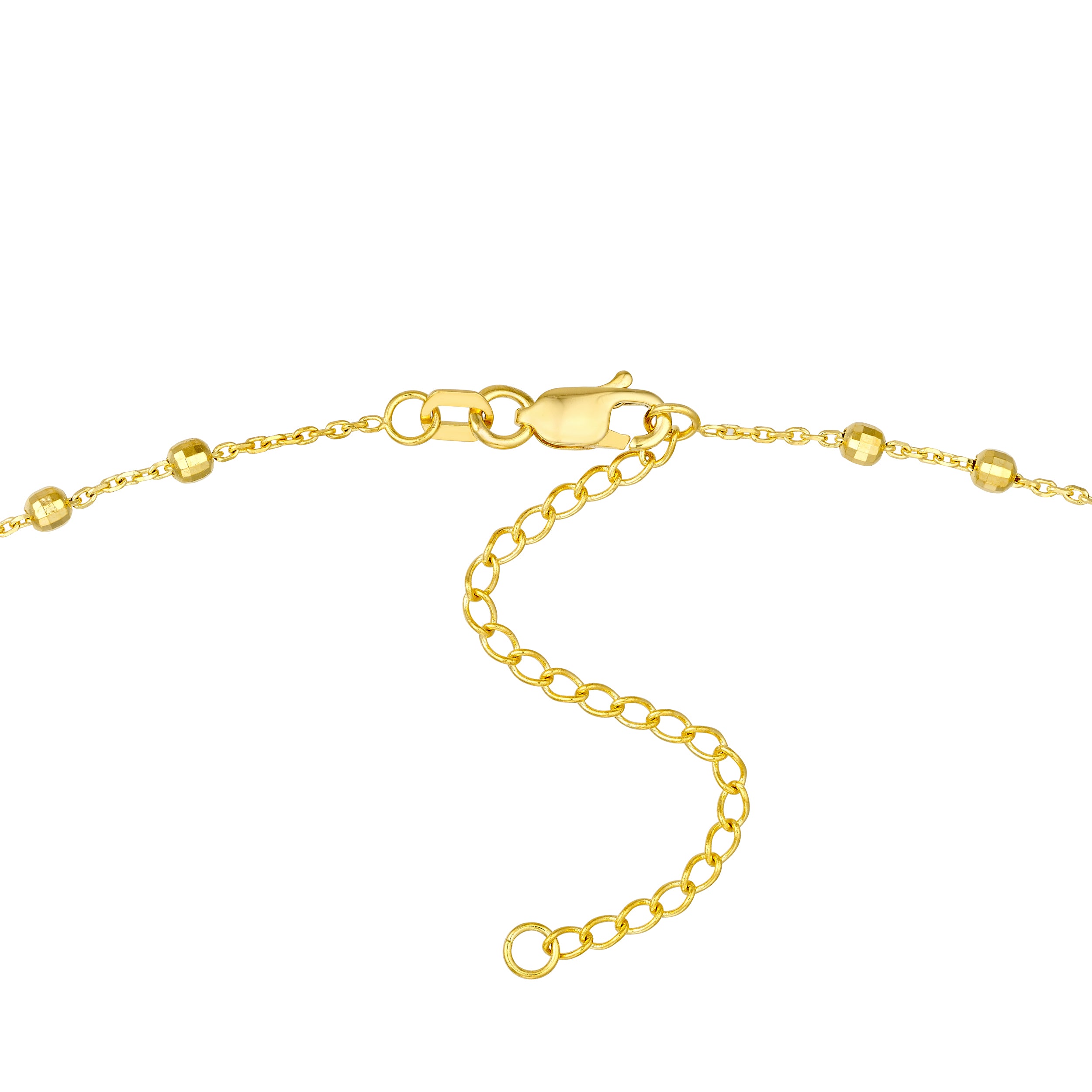 Diamond-Cut Bead Station Choker
