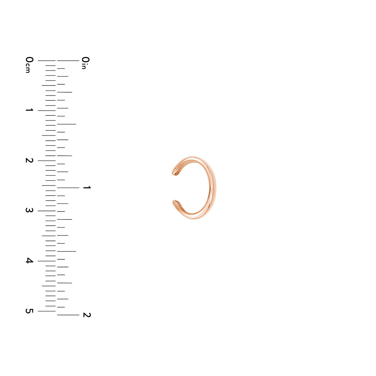 Midas Chain Ava Wide Earring Cuff featuring a sleek, modern design with an elegant finish.