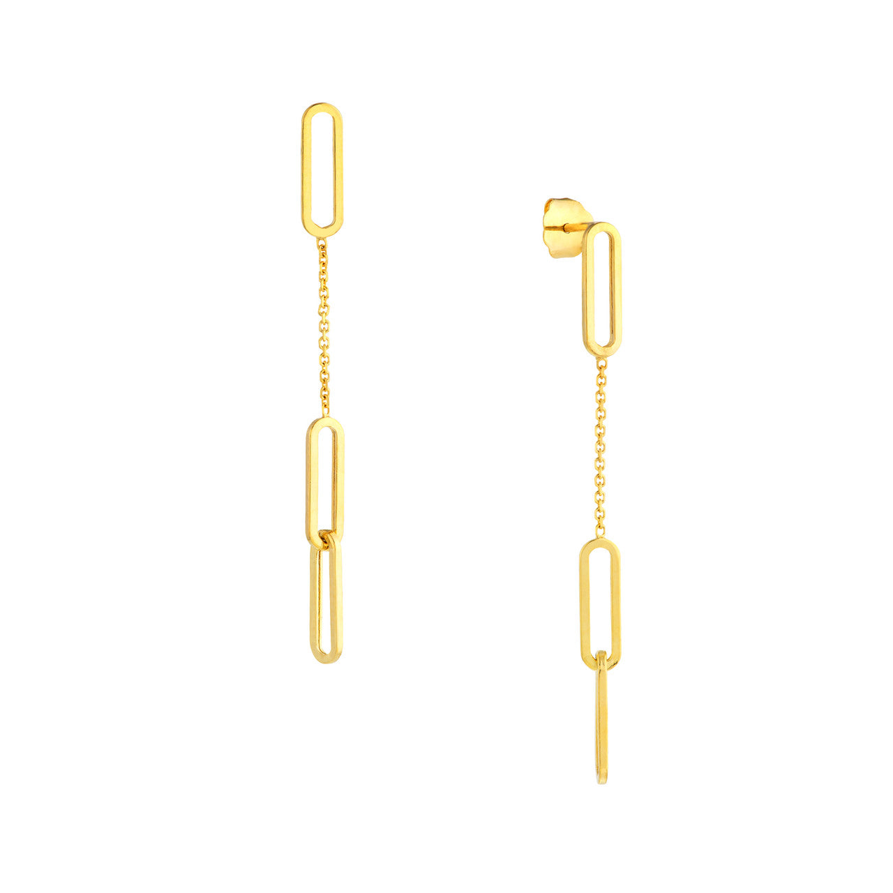 Thin Links Dangle Earrings - VIA Jewelers