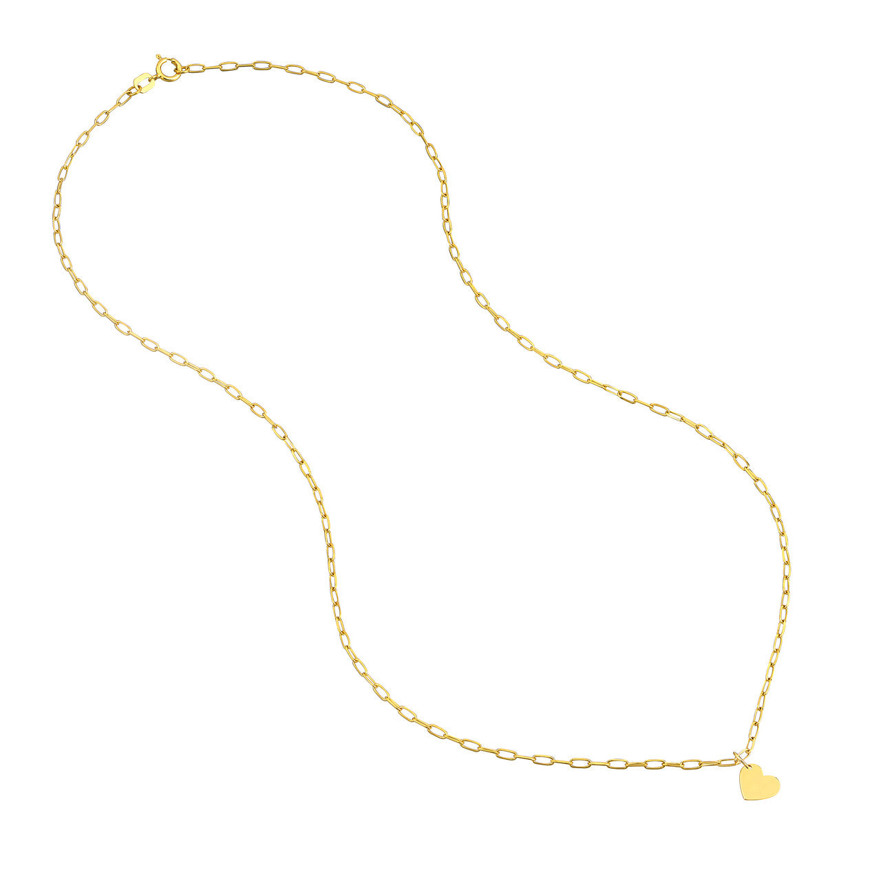 Dangle Heart Paper Clip Necklace 2