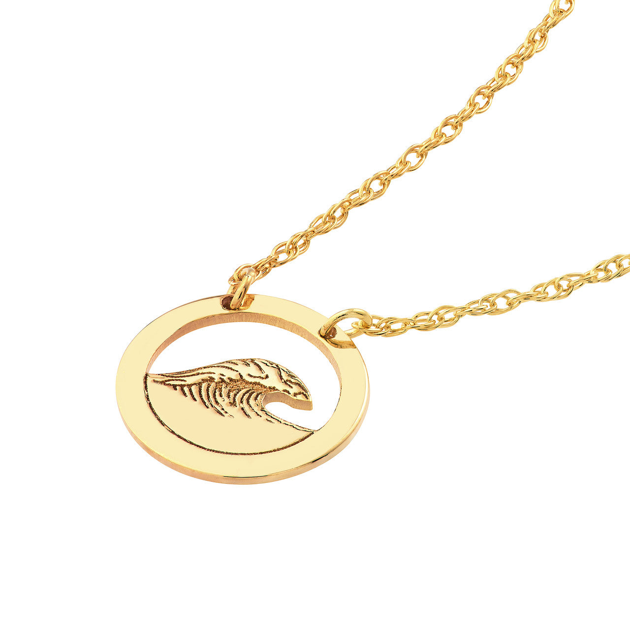 Wave Open Circle Necklace - VIA Jewelers