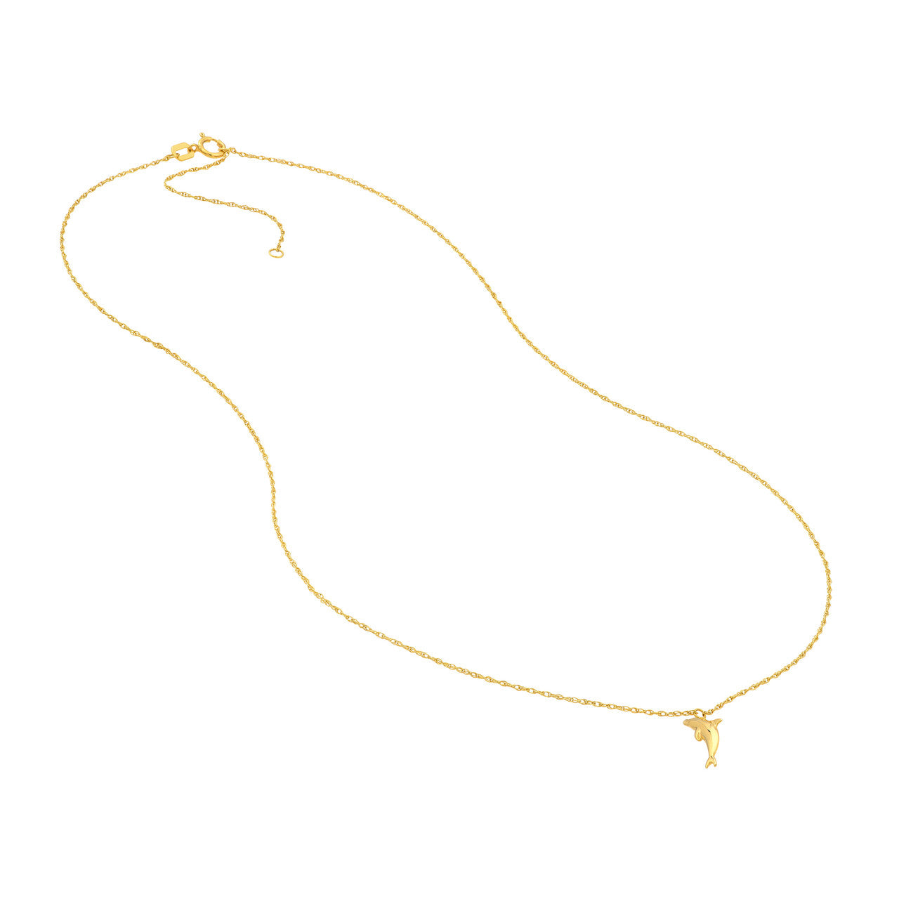 Simple dolphin necklace by My Store featuring a delicate design and shimmering finish.