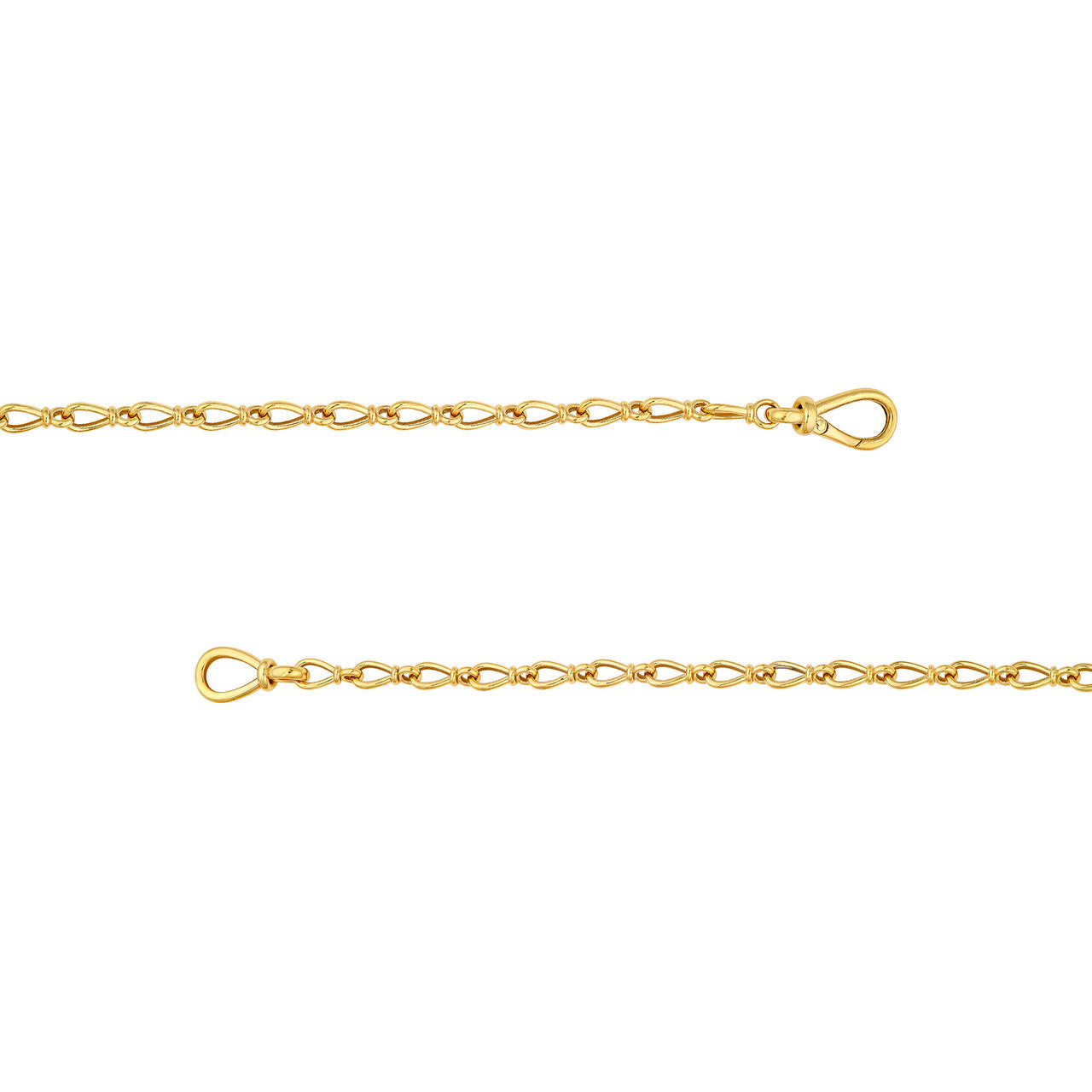 Teardrop Link Lariat Necklace - VIA Jewelers