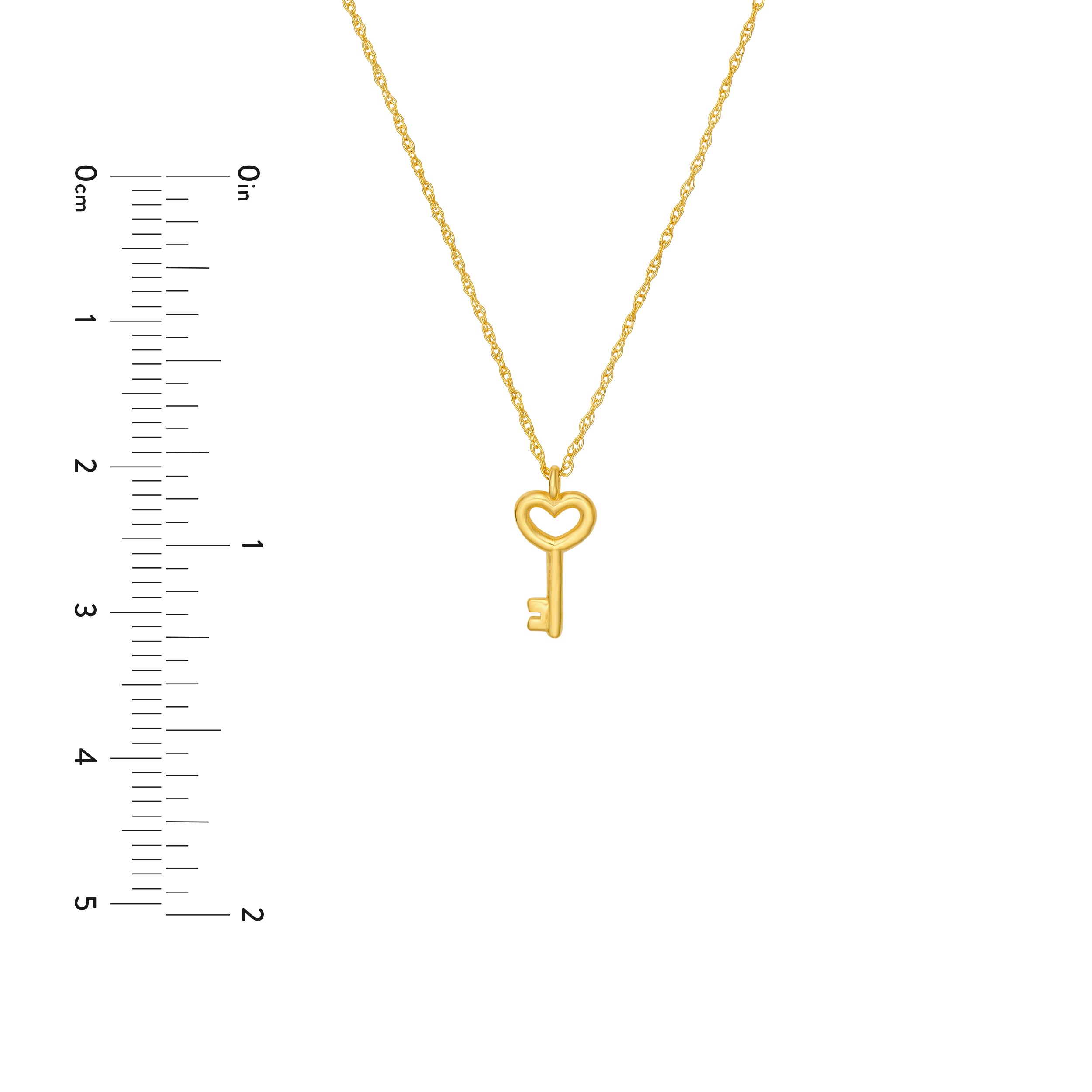 Heart Key Pendant Necklace