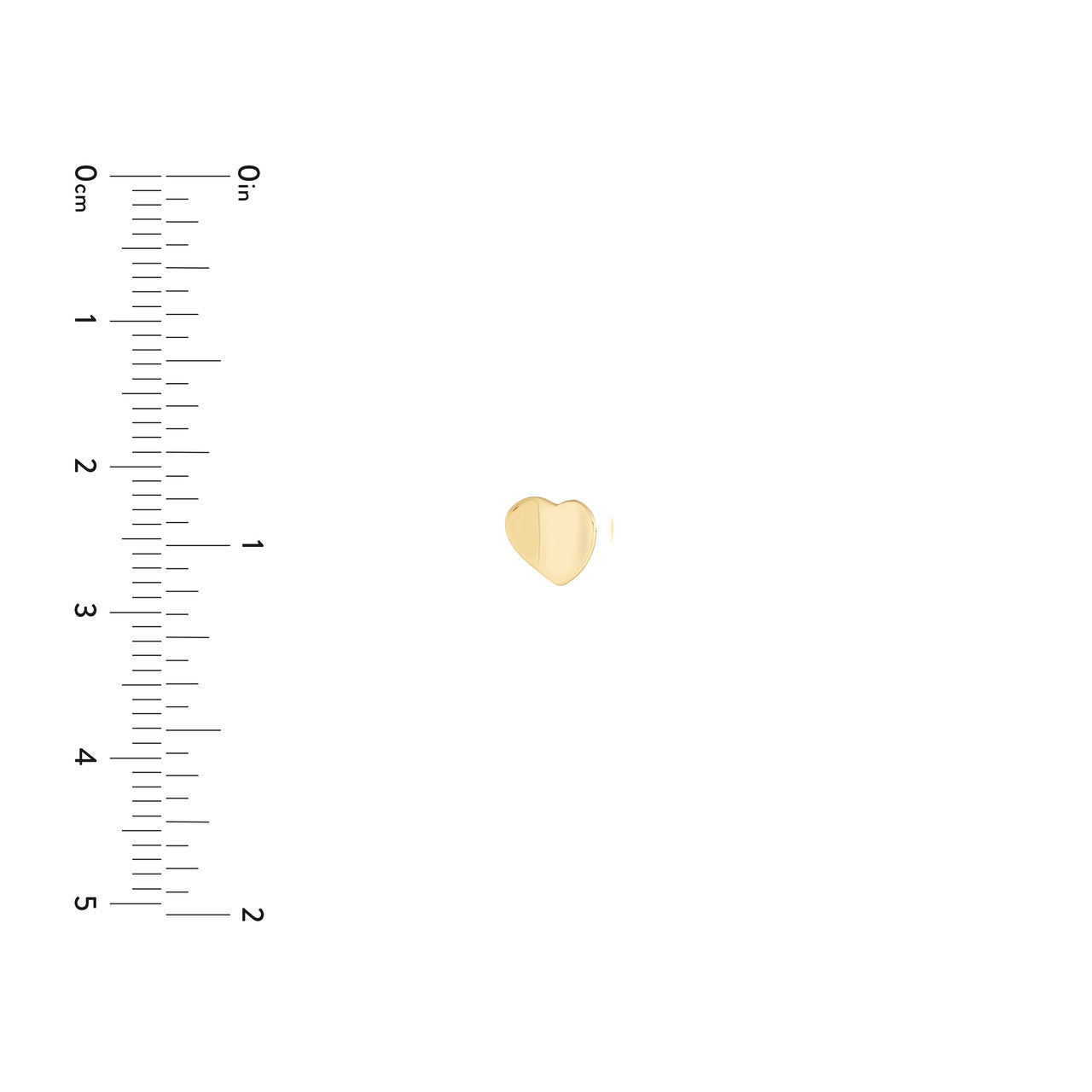 Concave Heart Stud Earrings with Screw Back 4