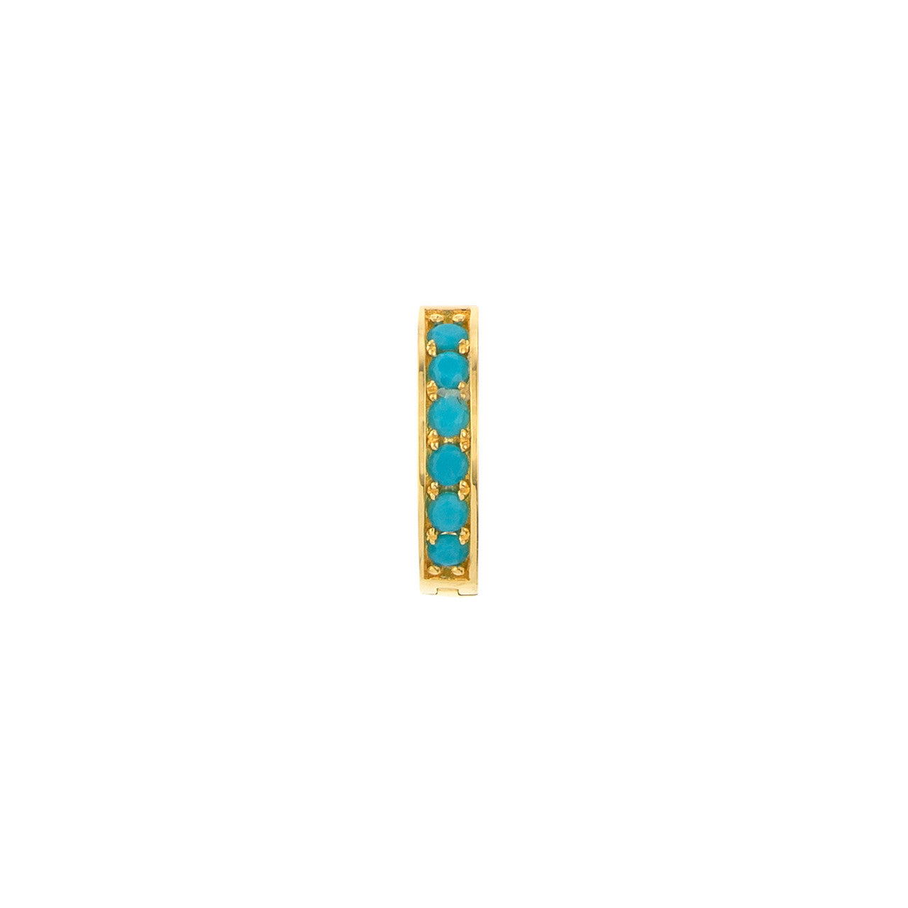 Turquoise Huggie Earrings