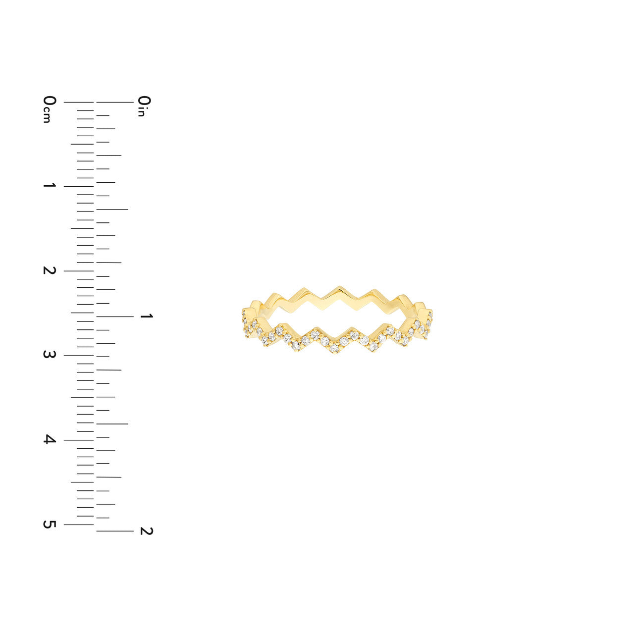 Zig Zag Diamond Ring by Midas Chain featuring a unique design with sparkling diamonds set in a sleek band.