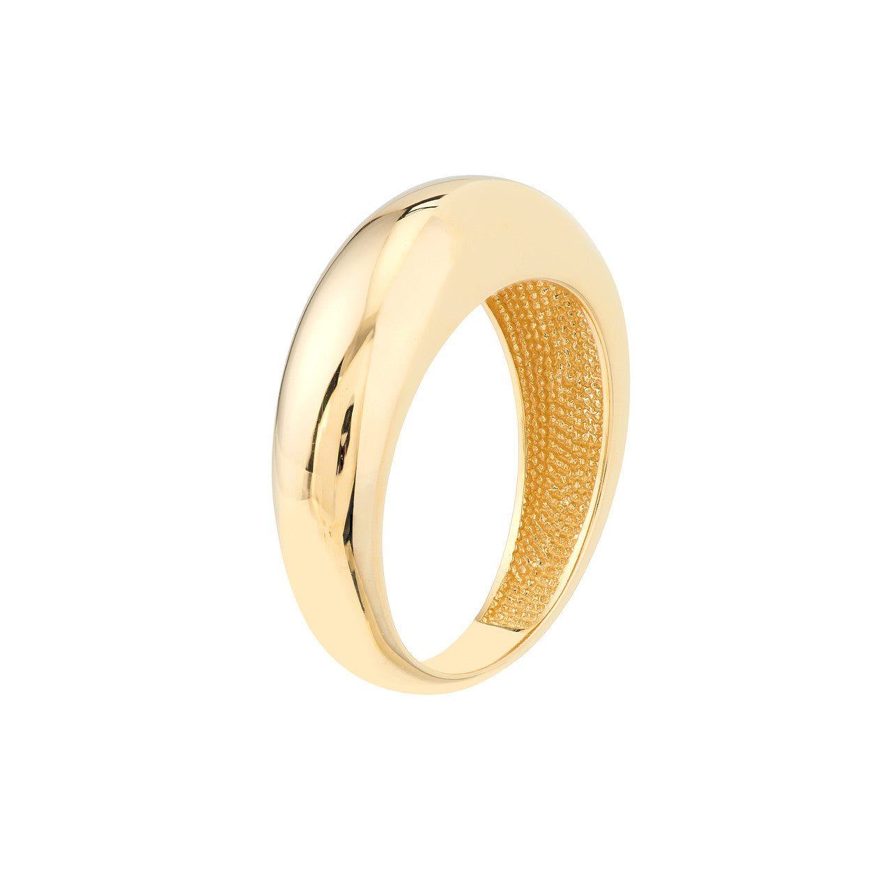 Wide domed band ring by My Store featuring a smooth, polished finish and a modern design.