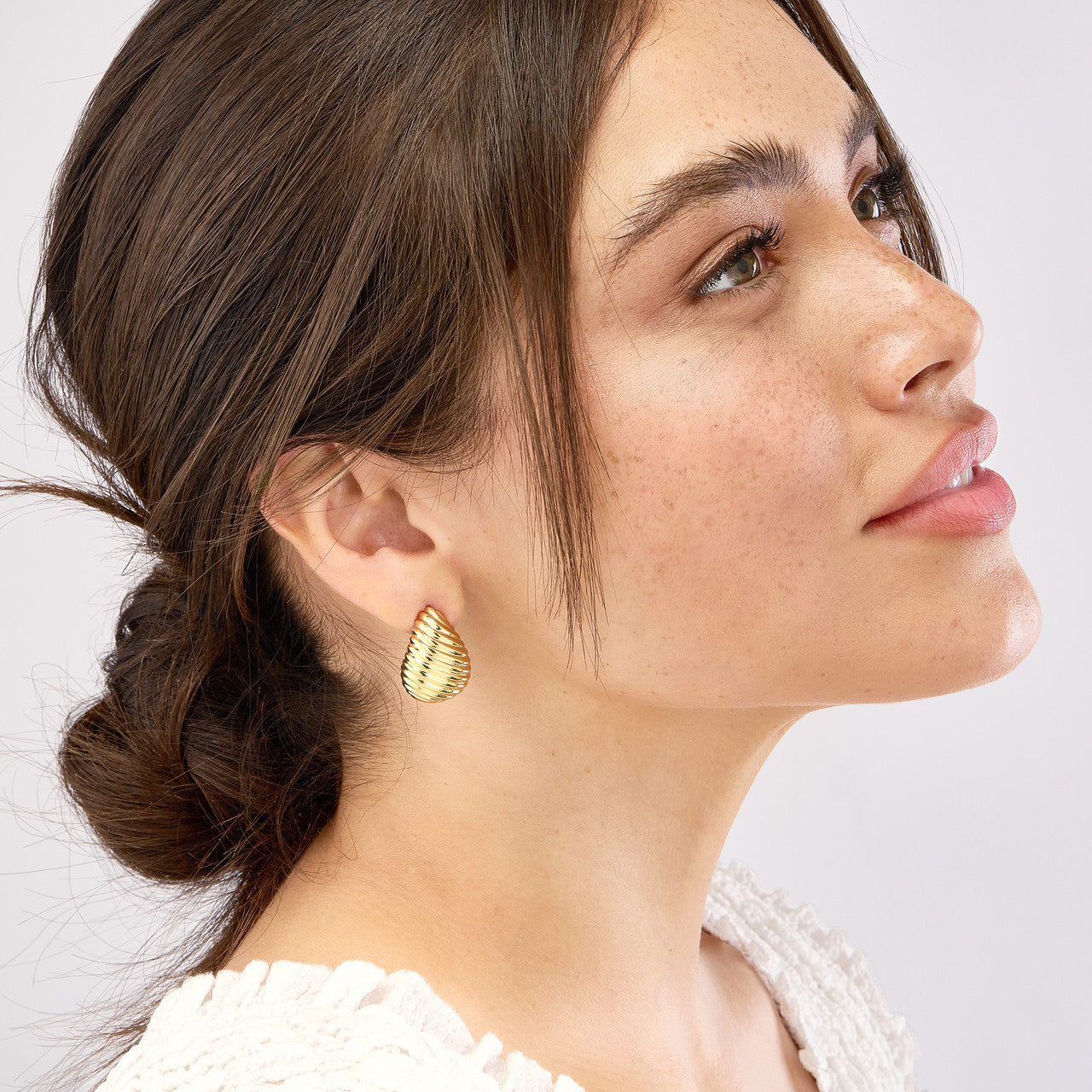 Teardrop Graduated Swirl Earrings - VIA Jewelers