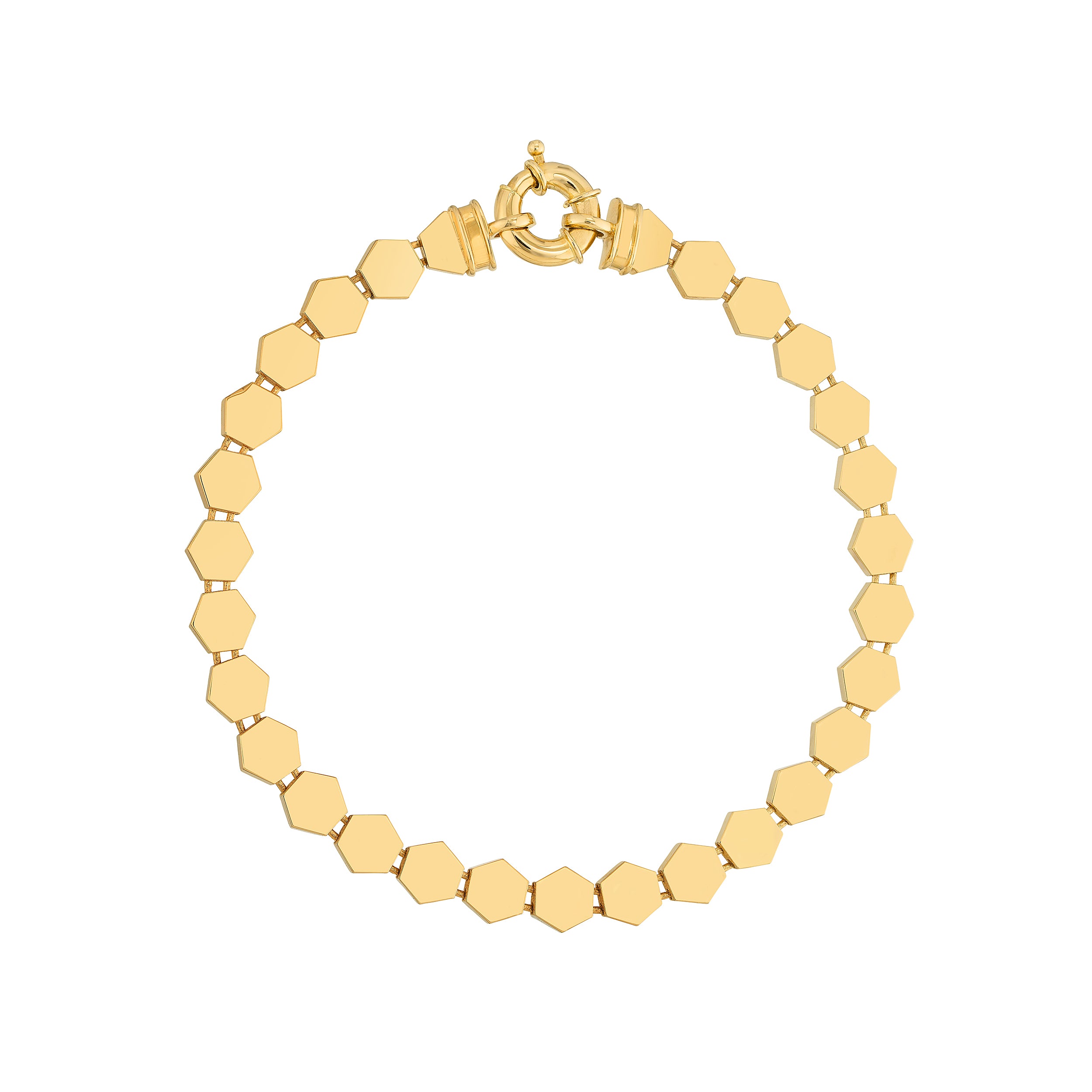 HoneyComb Flat Link Bracelet