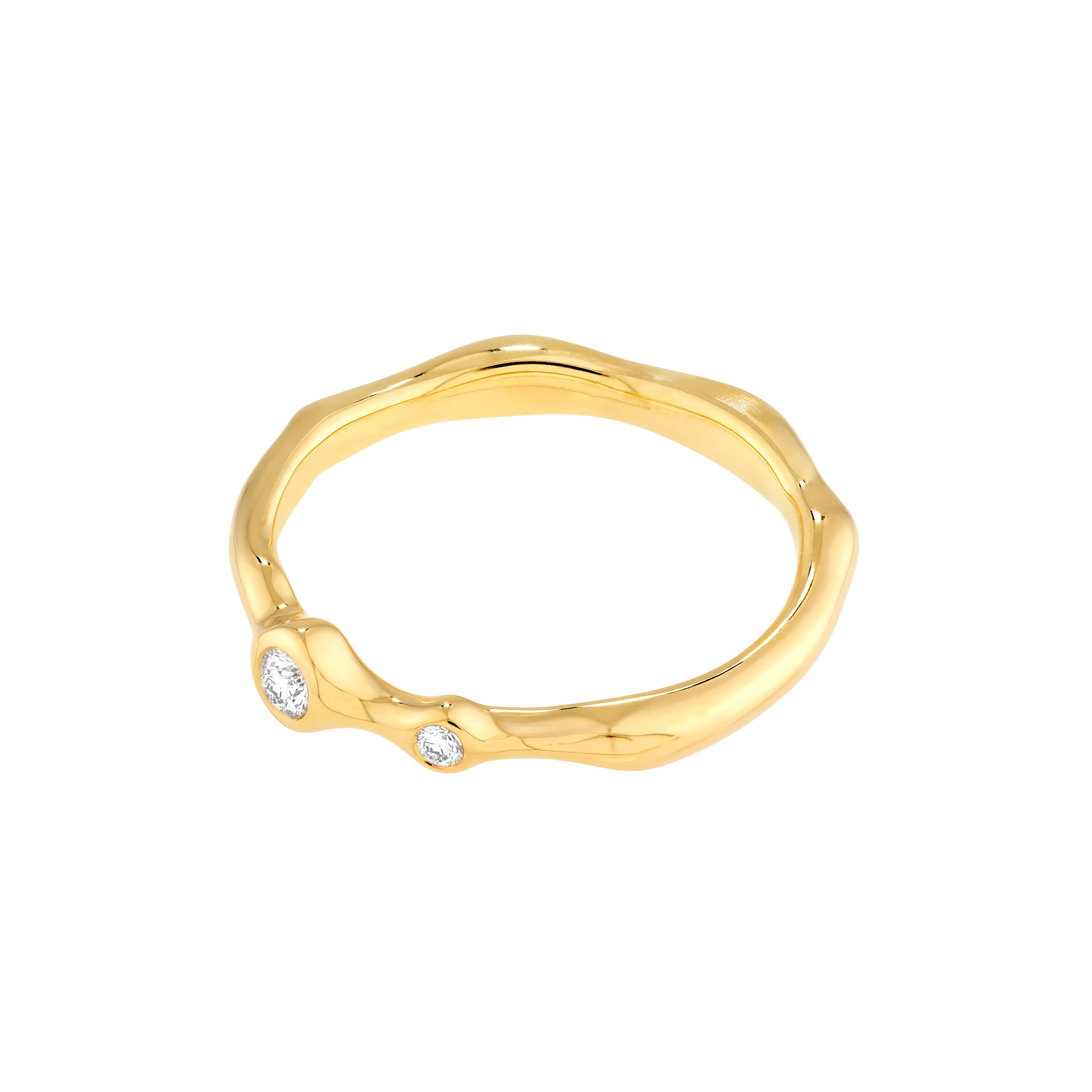 Diamond Duo Organic Ring