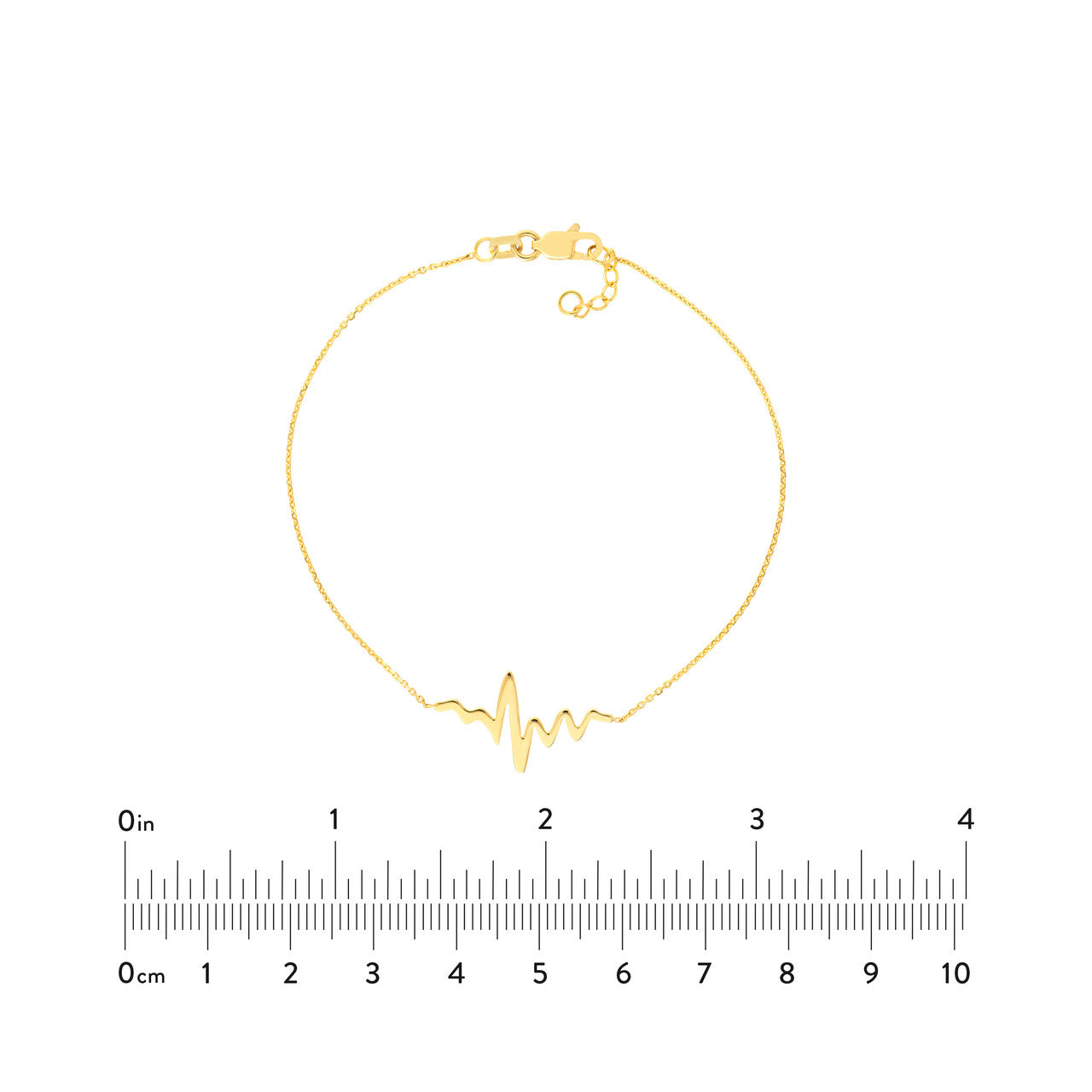 Heartbeat on Chain Bracelet by My Store featuring a delicate chain and charm in a stylish design.