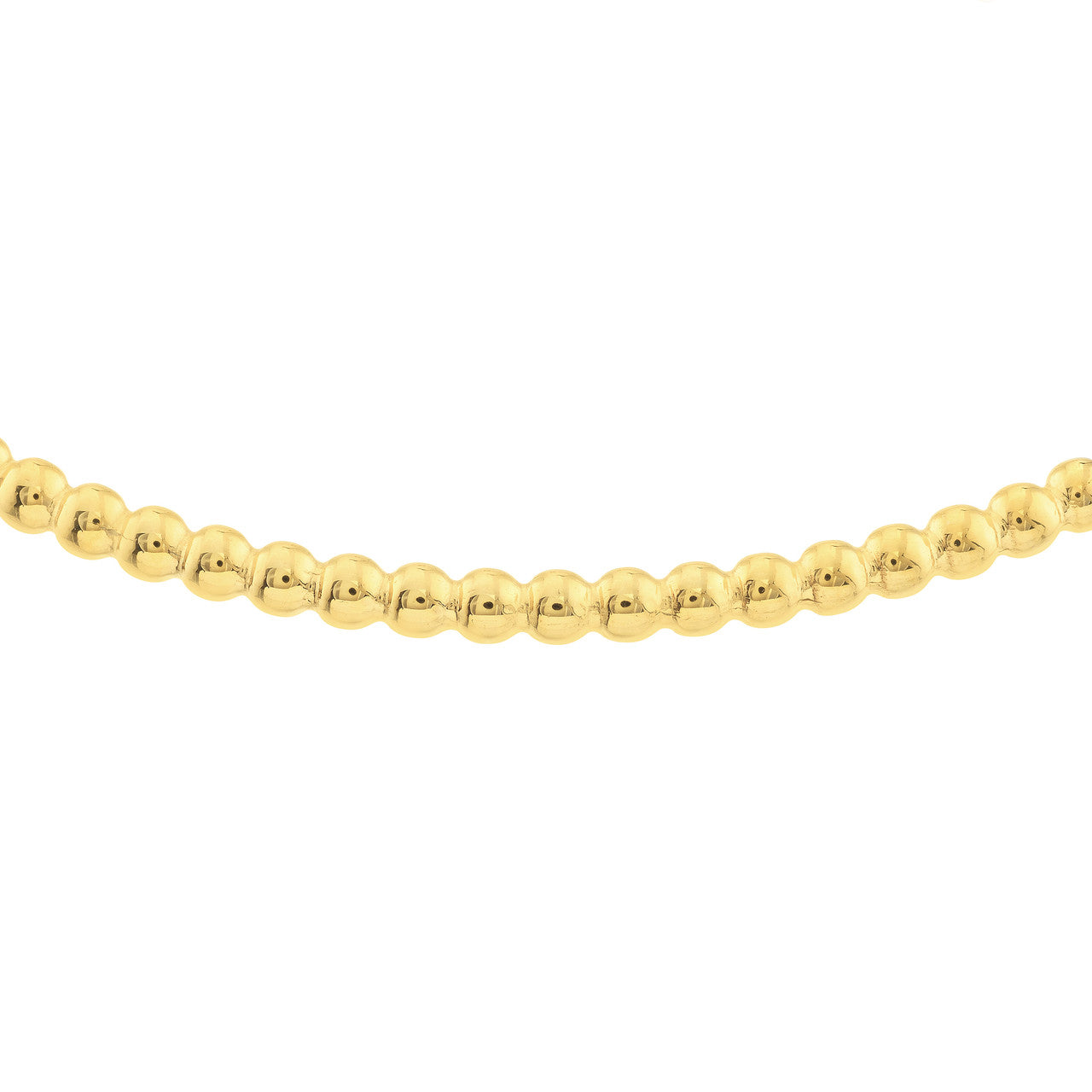 14K gold connecting beads bolo bracelet, adjustable closure, detail view