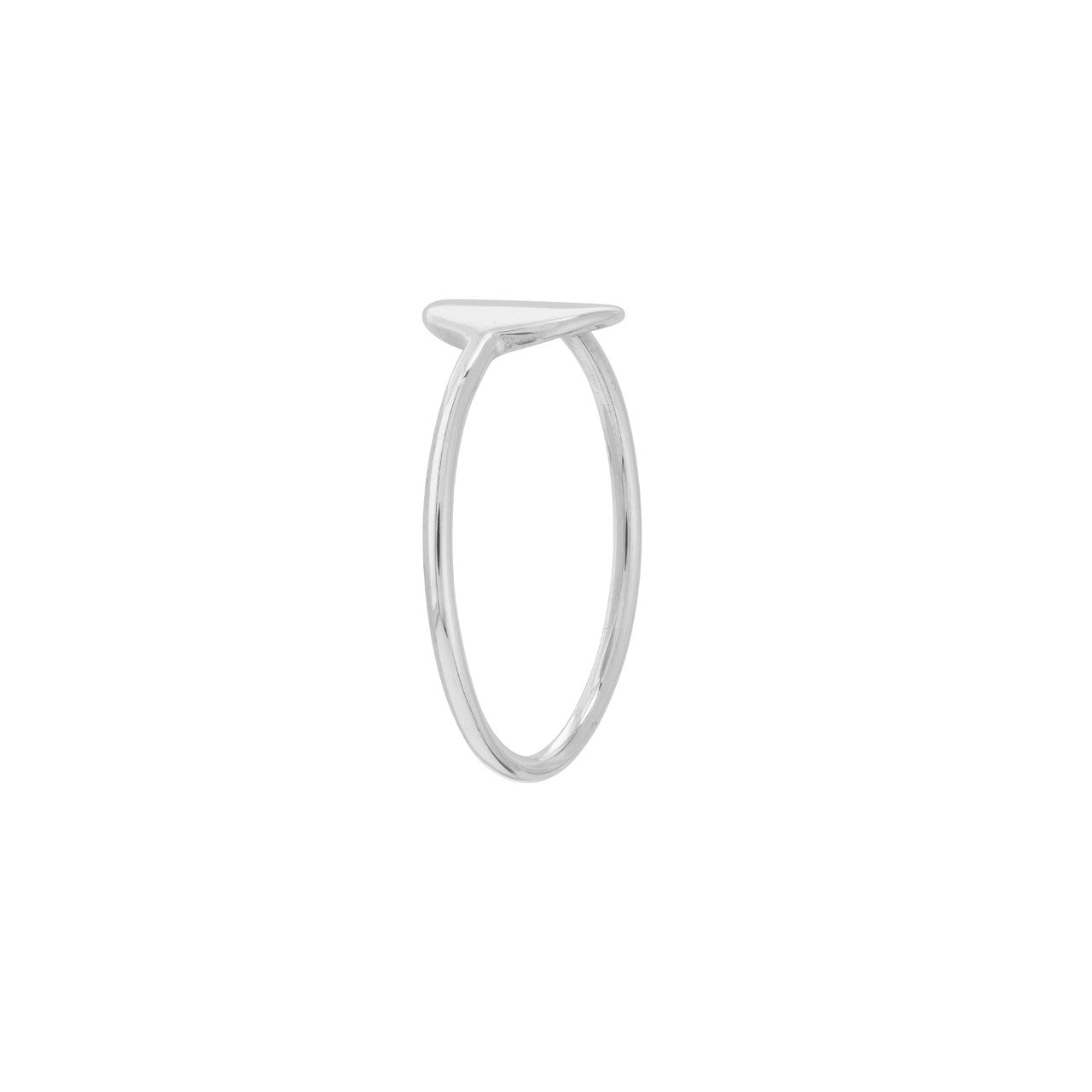 14K gold disc wire ring, polished finish, additional view