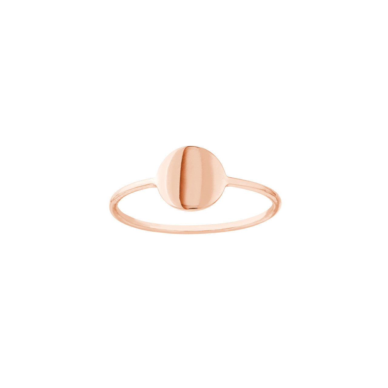 14K gold disc wire ring with multiple discs in a polished finish