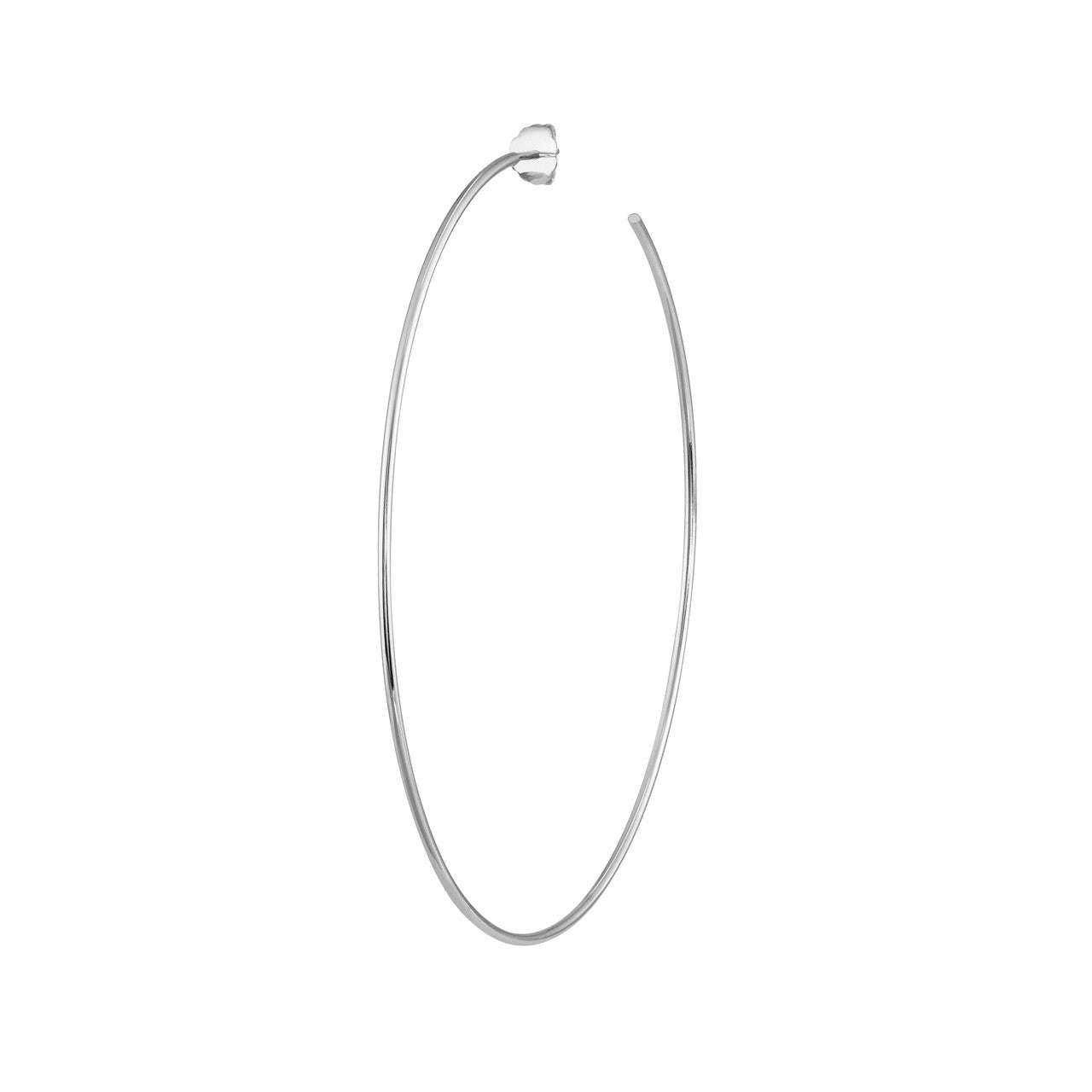 75mm x 1.15mm hoop post earrings with a sleek design, featuring a polished finish by My Store.
