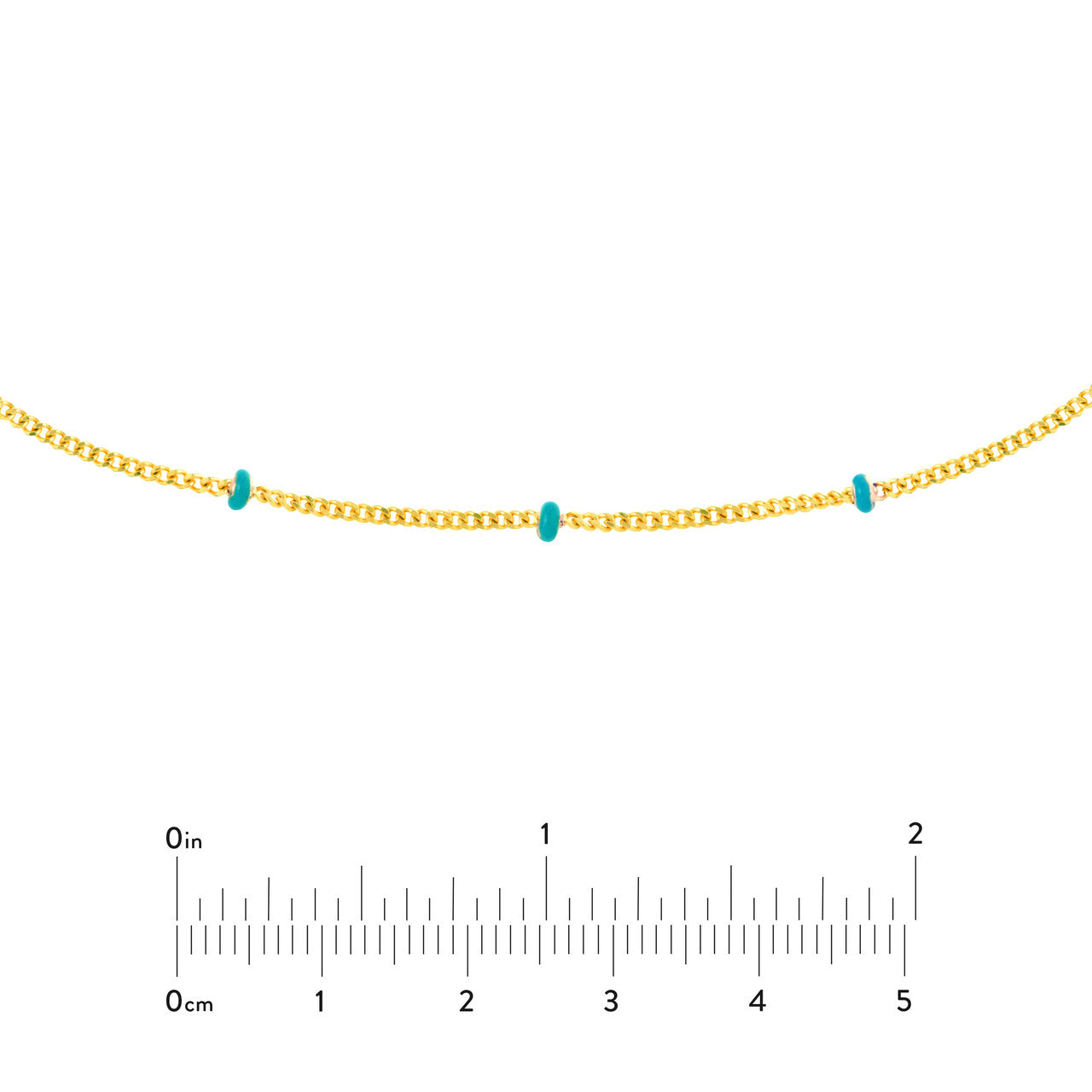 Enamel Saturn Chain Choker 4