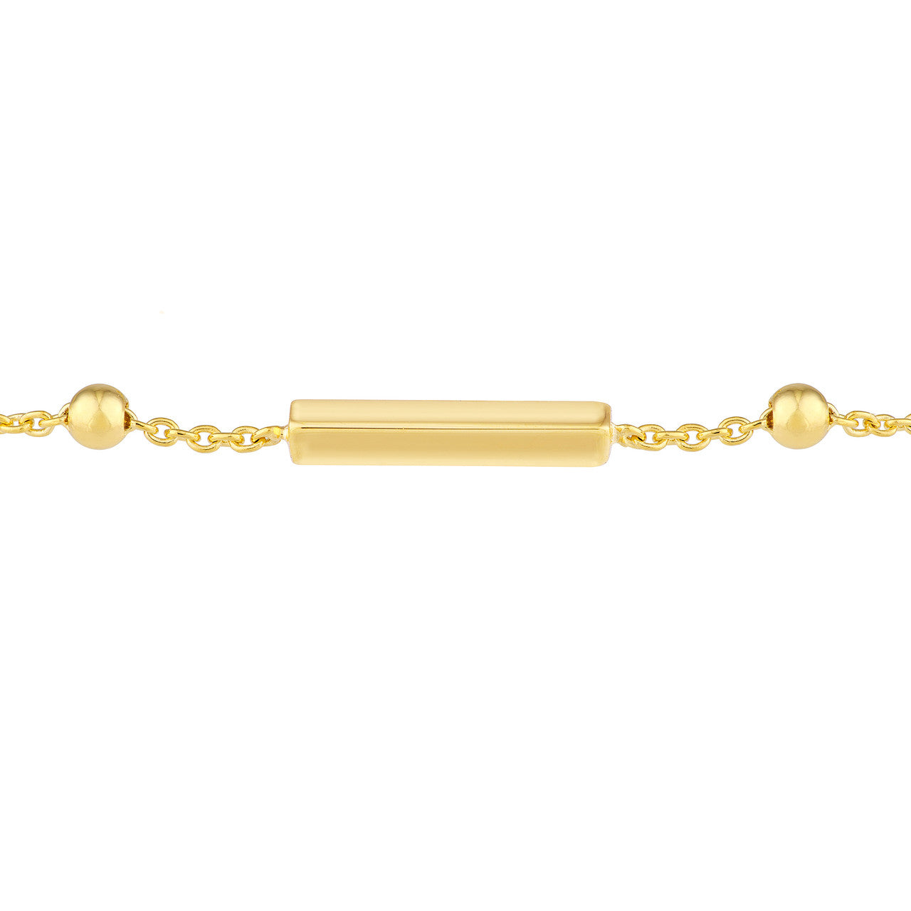Simple Bar and Bead Bolo Bracelet by My Store featuring a sleek design and adjustable sliding closure.