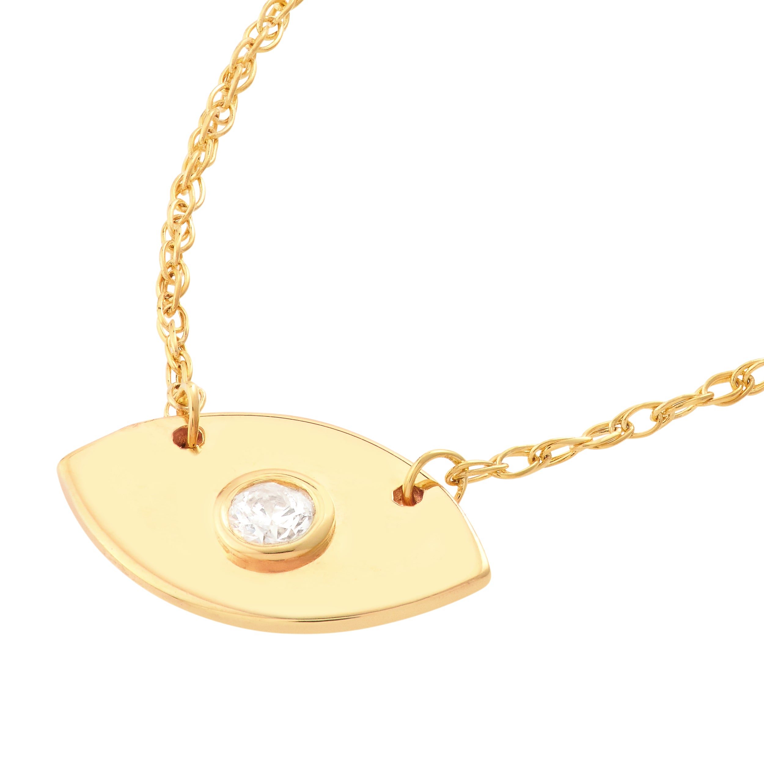 Diamond Evil Eye Necklace