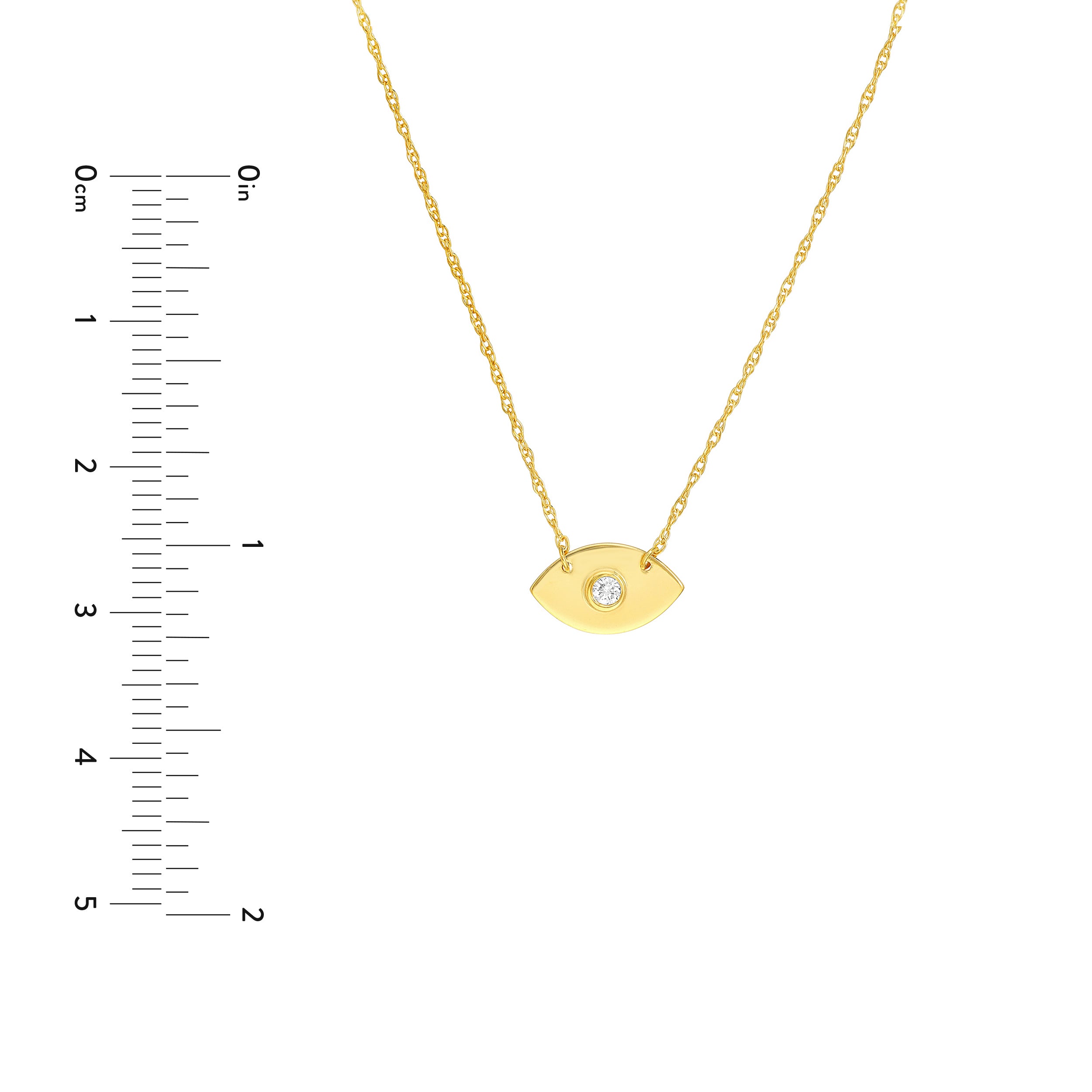 Diamond Evil Eye Necklace