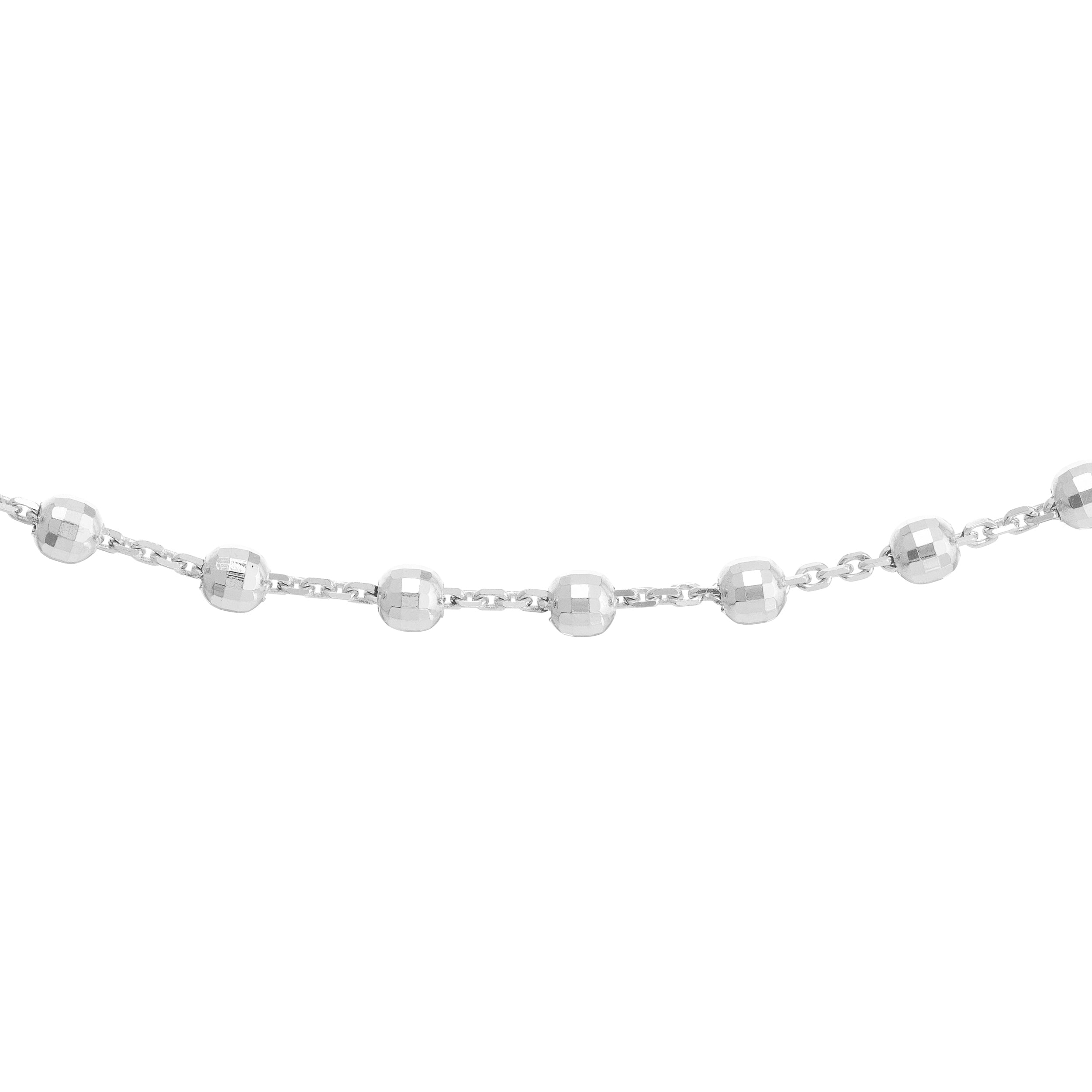 Diamond-Cut Bead Station Choker