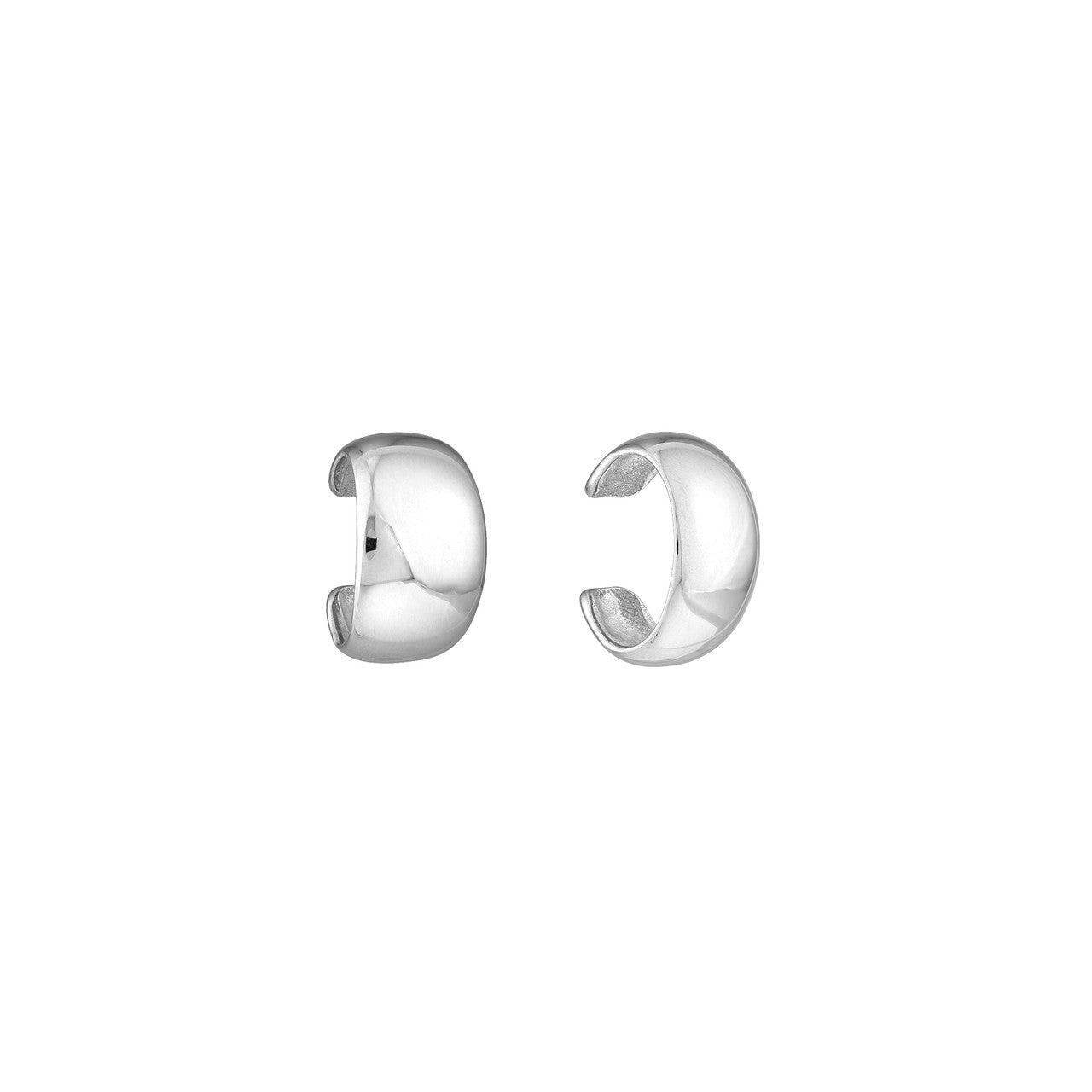 Midas Chain Ava Wide Earring Cuff featuring a sleek, modern design with a polished finish and unique shape.