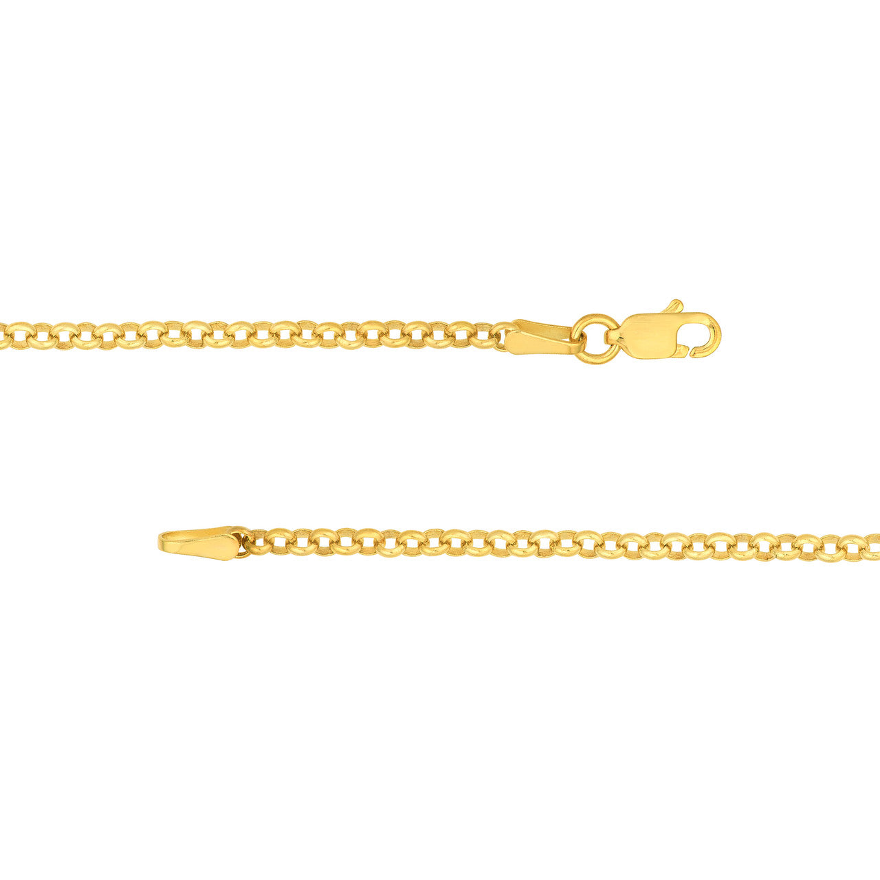 Simple Diamond Donut Rolo Necklace by My Store, featuring a delicate design with a sparkling diamond centerpiece.