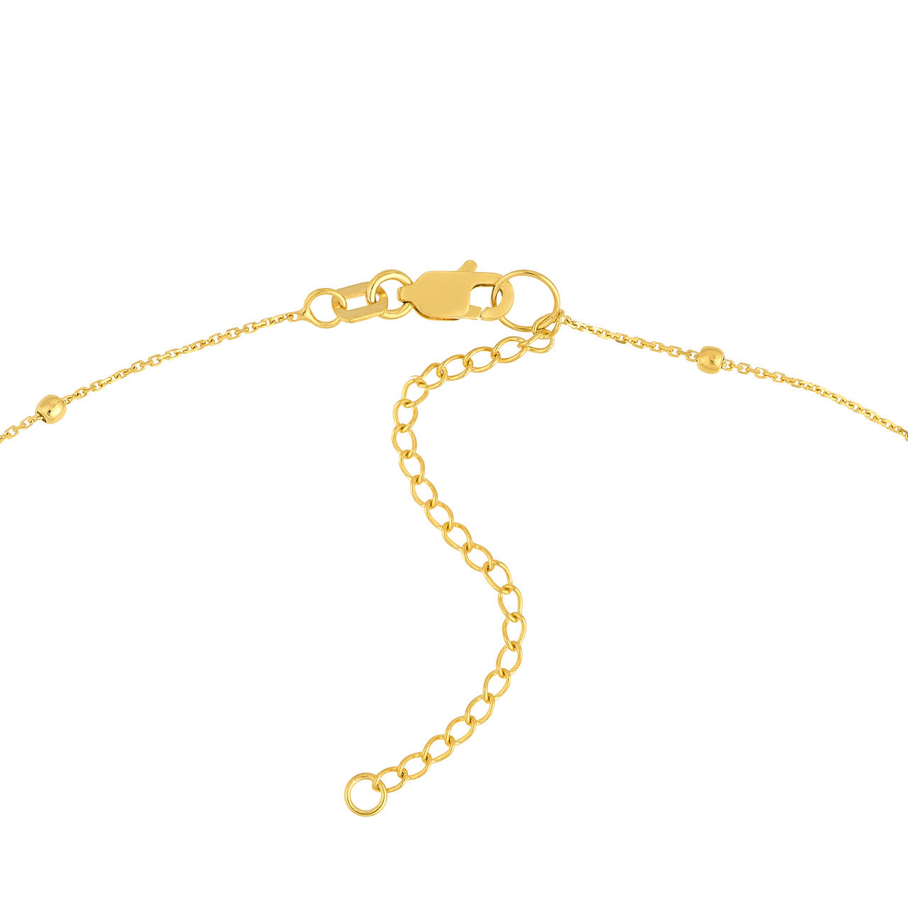 Round link nest pendant station necklace by My Store, featuring a delicate chain and minimalist design.