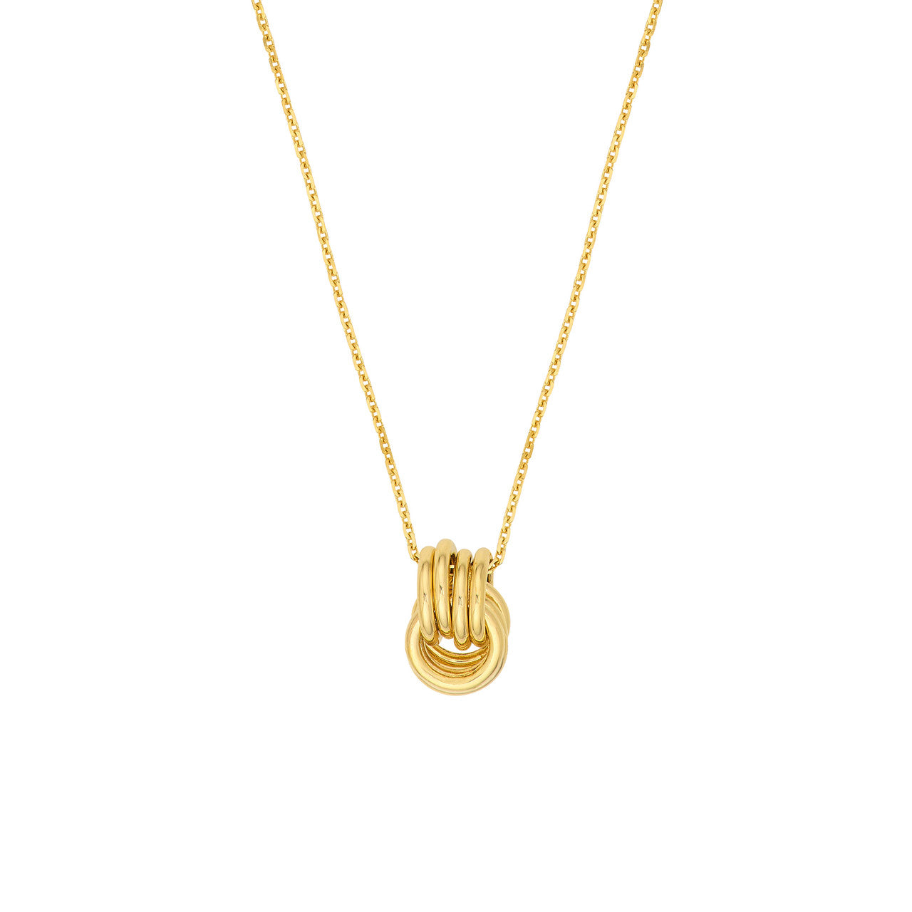 Love Knot Pendant Cable Necklace - VIA Jewelers