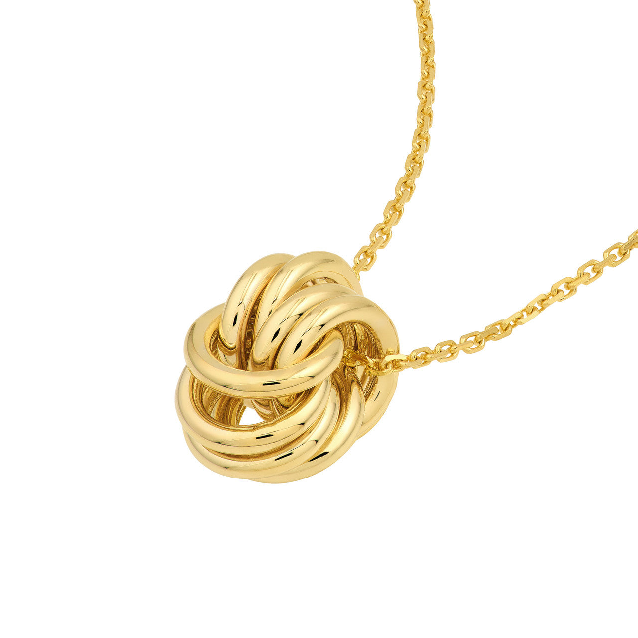 Love Knot Pendant Cable Necklace - VIA Jewelers