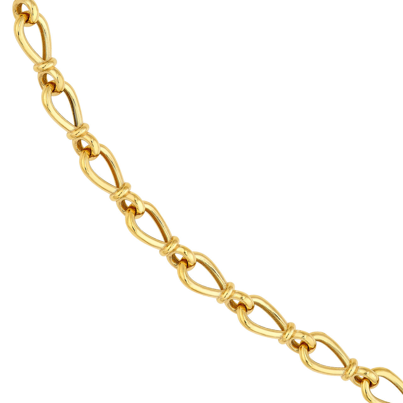 Teardrop Link Lariat Necklace - VIA Jewelers