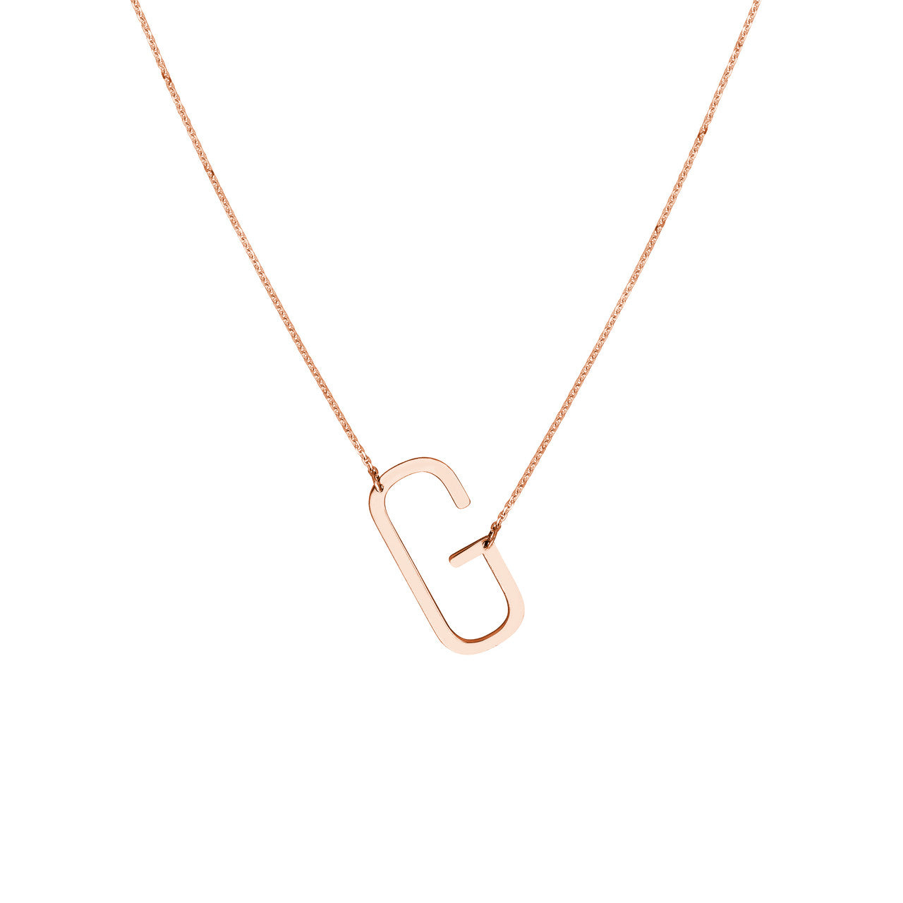 ROSE GOLD INITIAL NECKLACE