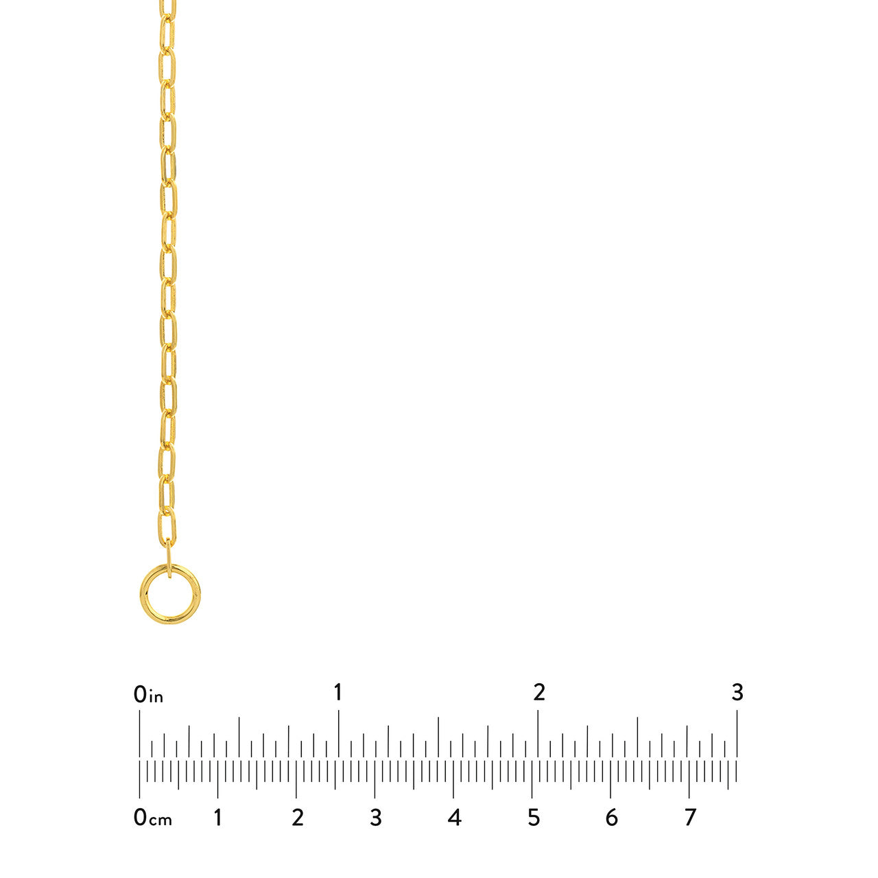 2.5mm open paper clip split chain in silver, showcasing a simple and sleek design for versatile use.