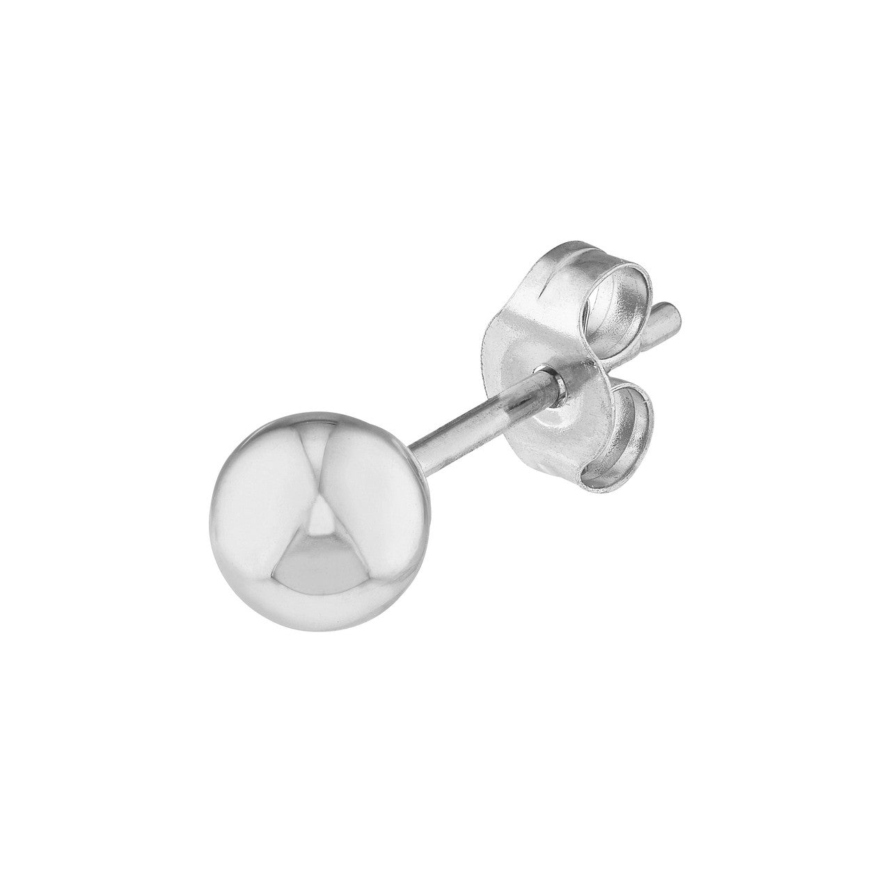 white gold ball stud