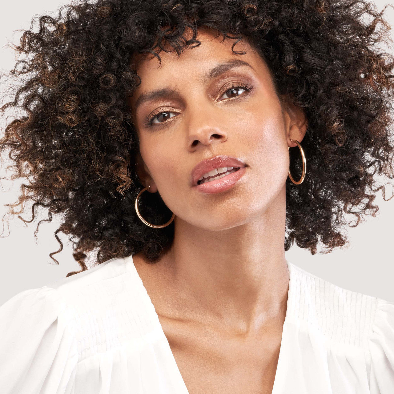 3mm polished hoop earrings by My Store, featuring a sleek and shiny design perfect for everyday wear.