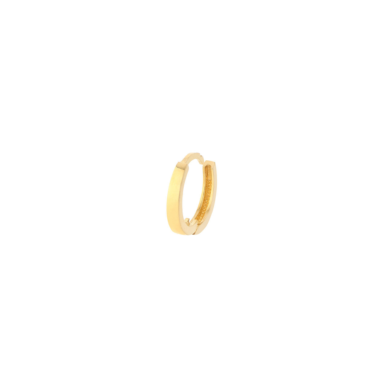 Small gold hoop earrings by My Store, featuring a sleek and minimalist design, perfect for everyday wear.