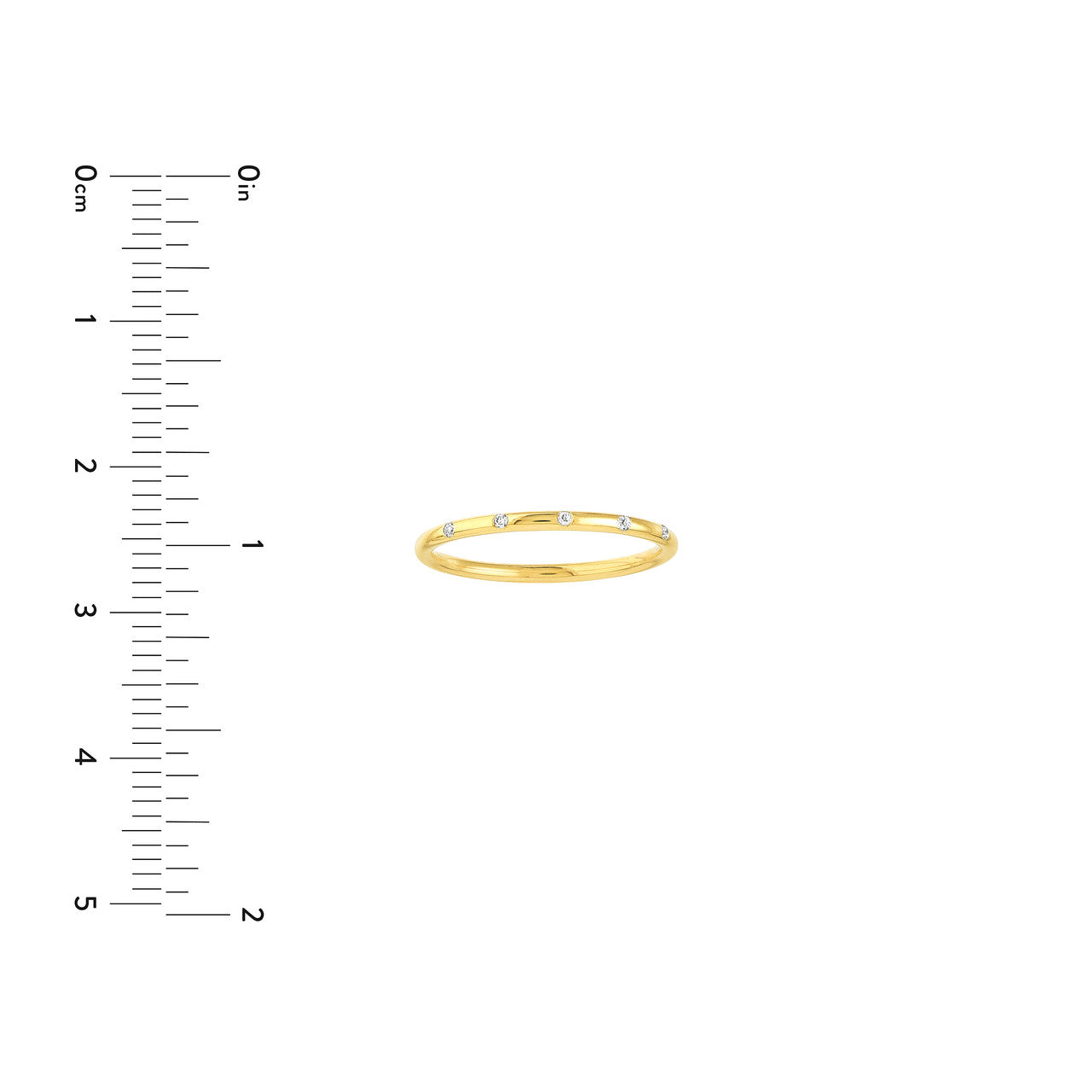 Delicate diamonds thin band ring by My Store, featuring a sleek design and shimmering gemstones.