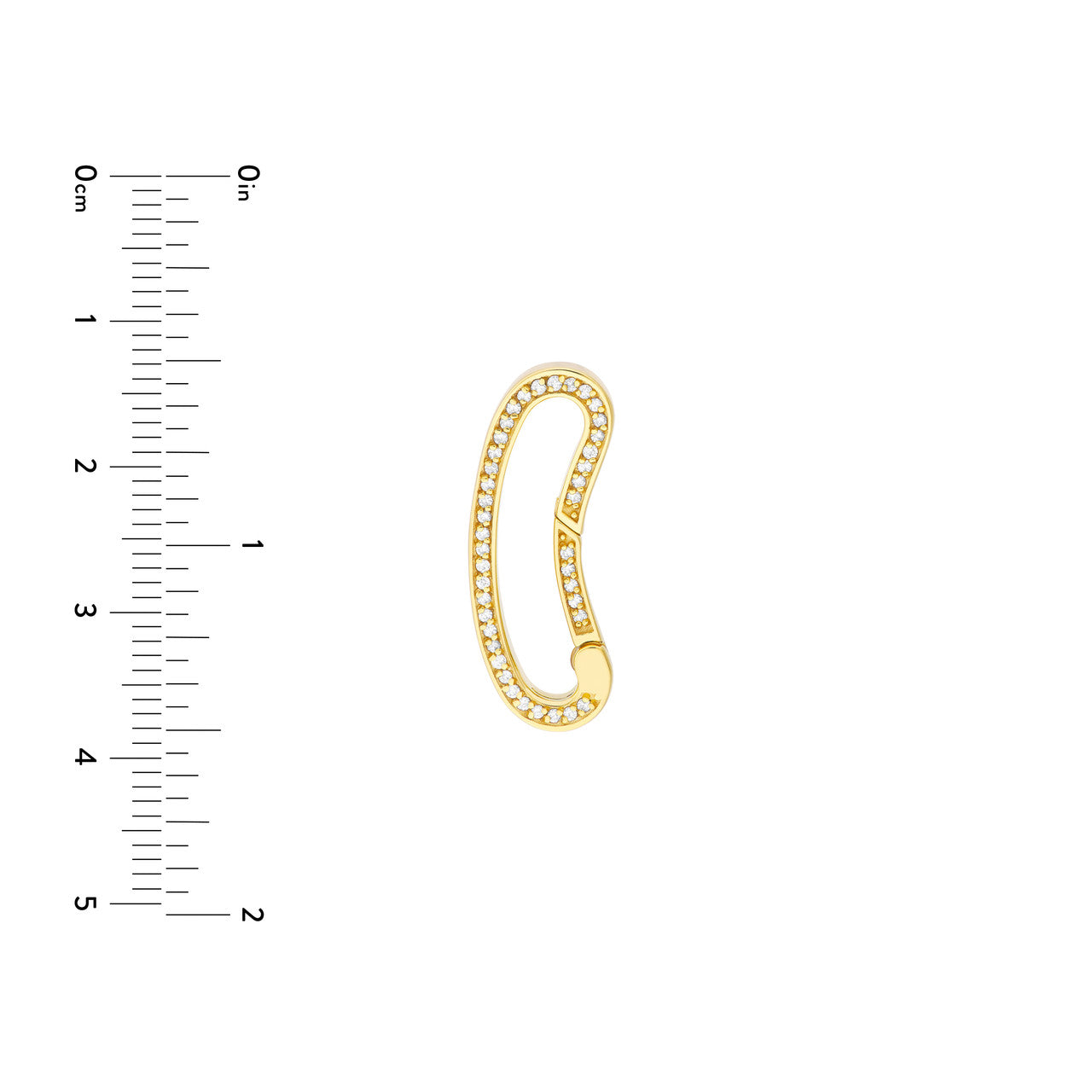 Diamond Bean Shape Push Lock 5