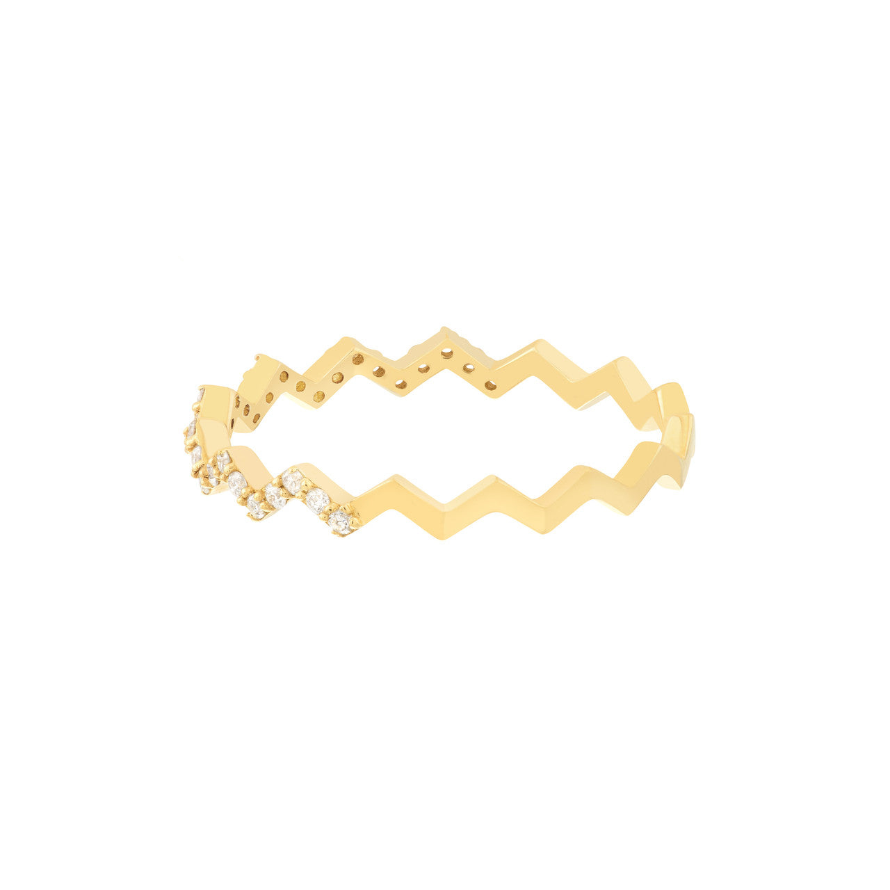 Zig Zag Diamond Ring - VIA Jewelers