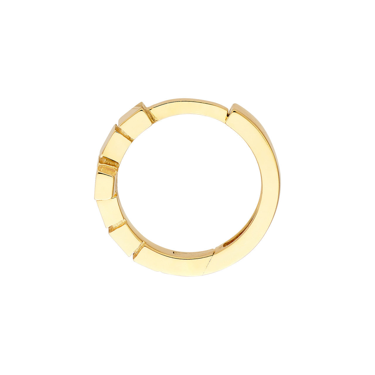 Segmented Cross Huggies - VIA Jewelers