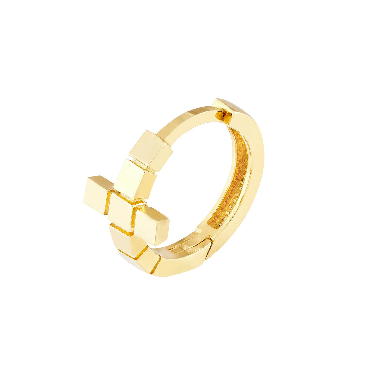 Segmented Cross Huggies - VIA Jewelers
