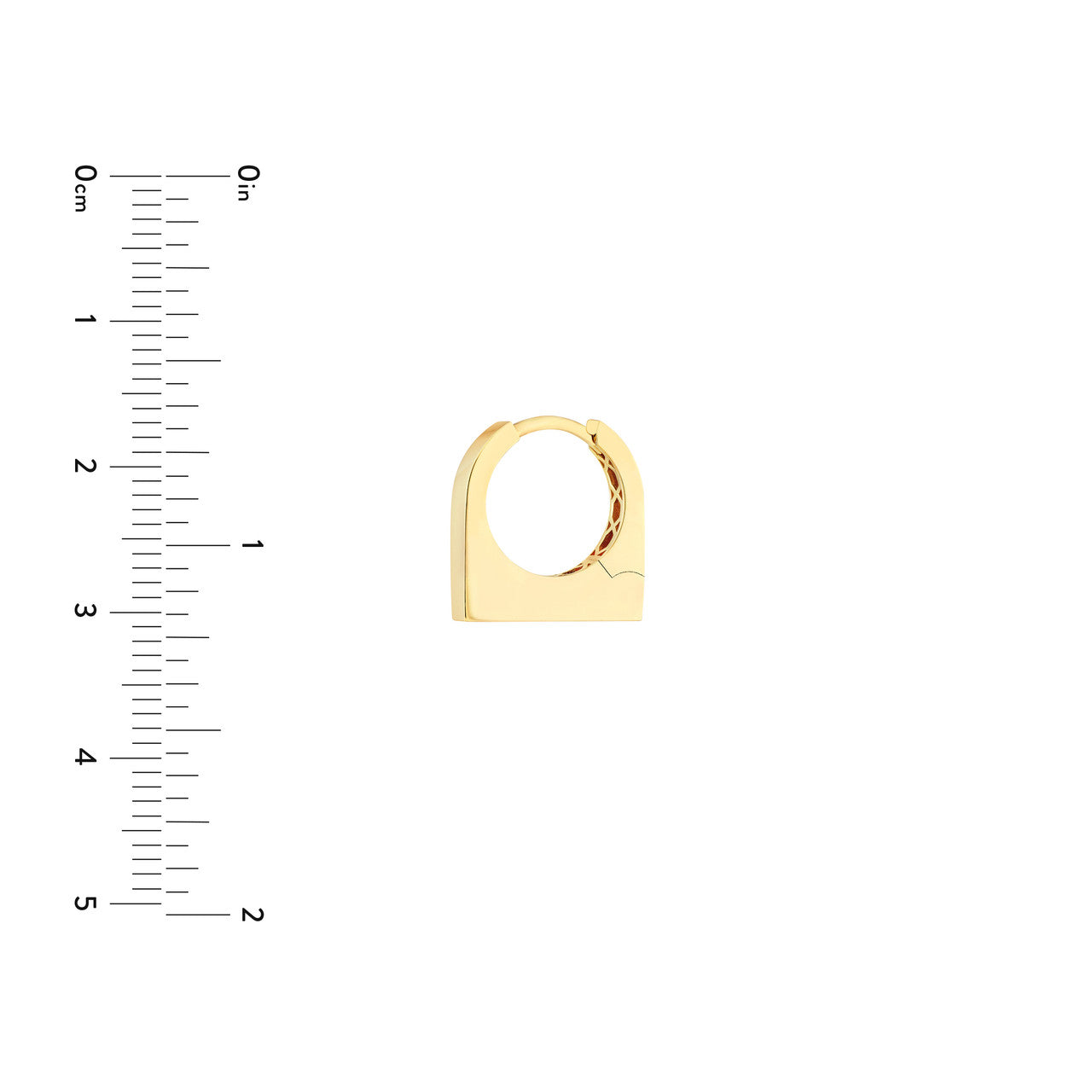 Thick Bar Hoop Earrings - VIA Jewelers