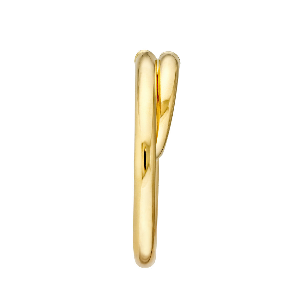 Simple 30mm double hoop earrings in gold by My Store, featuring a sleek and elegant design.