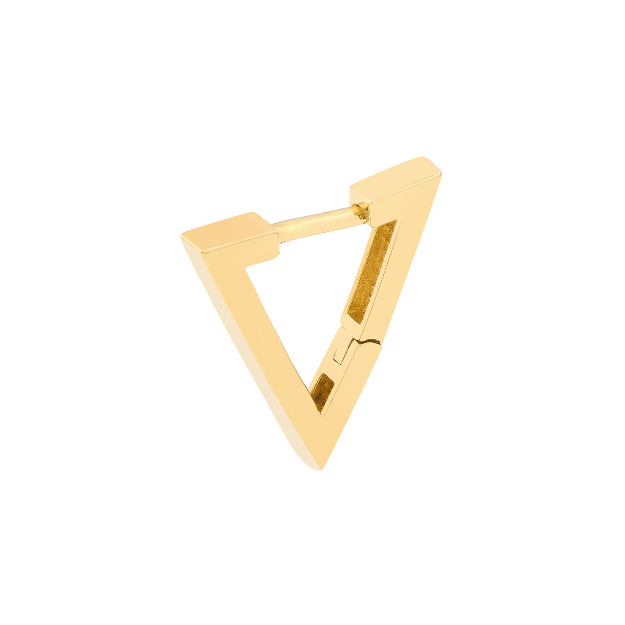 Triangle Mini Hoop Earrings - Via Jewelers