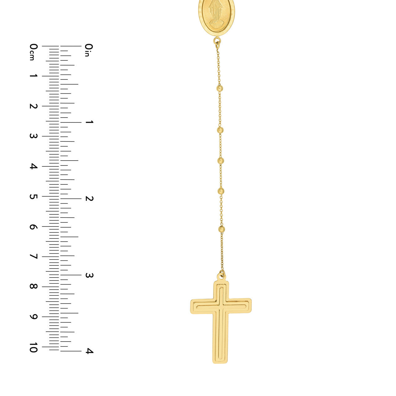 Traditional Rosary Necklace with Cross - VIA Jewelers